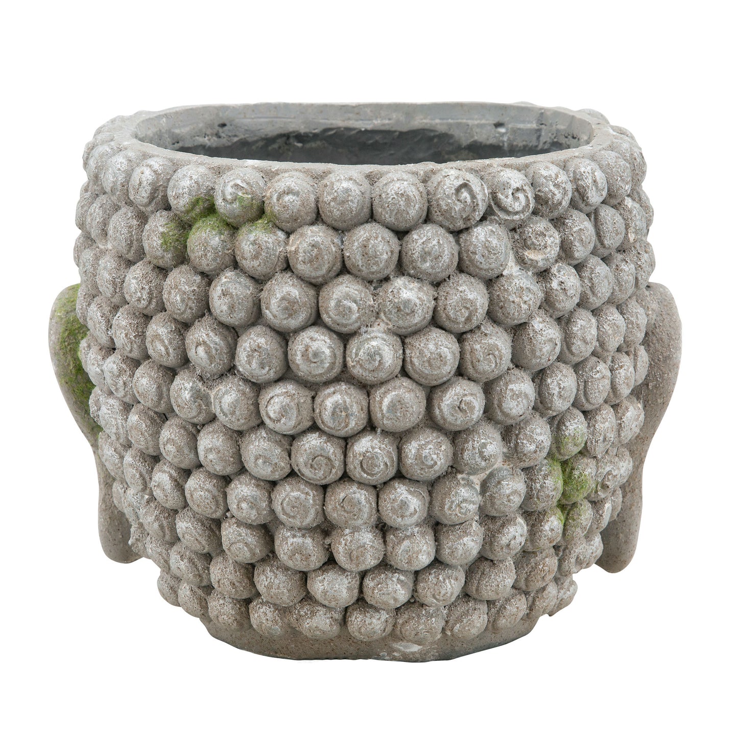 Resin, 11" Buddha Head Planter, Gray