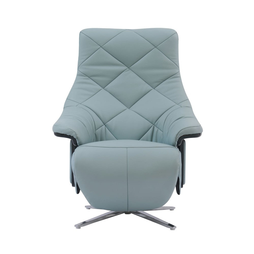 15P-1140 Luna Swivel Pedestal Power Recliner, Capri Baby Blue