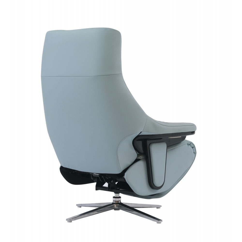15P-1140 Luna Swivel Pedestal Power Recliner, Capri Baby Blue