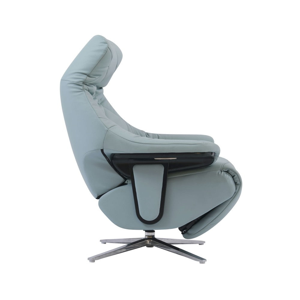 15P-1140 Luna Swivel Pedestal Power Recliner, Capri Baby Blue