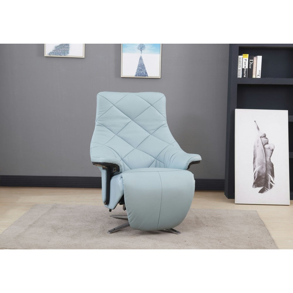 15P-1140 Luna Swivel Pedestal Power Recliner, Capri Baby Blue