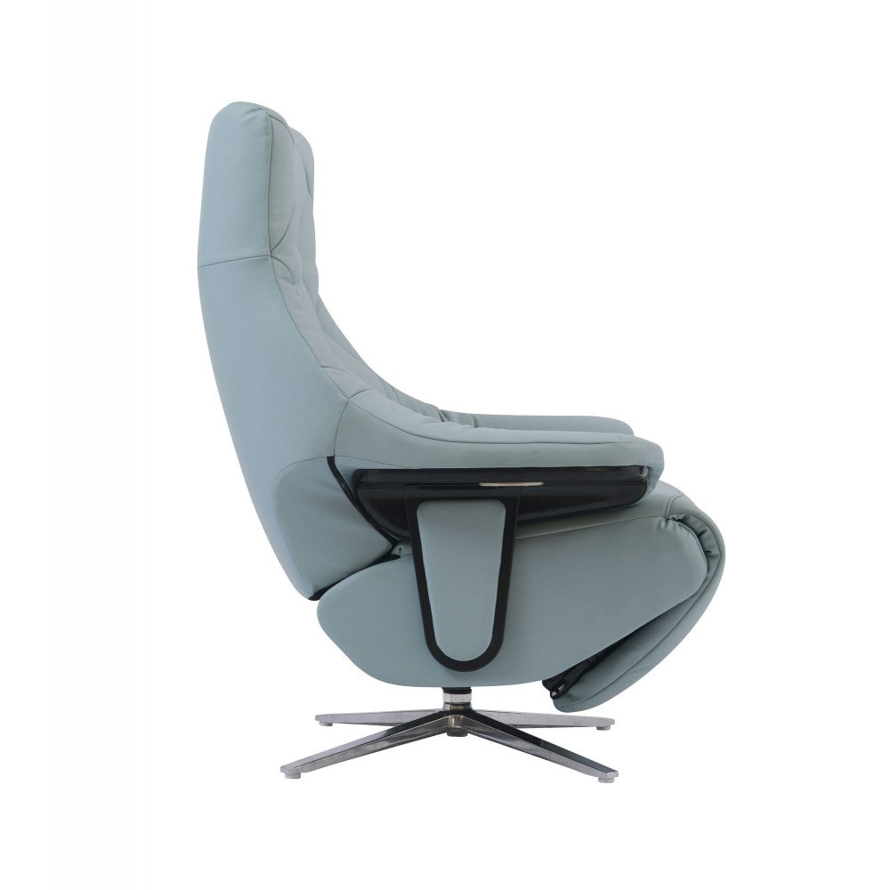 15P-1140 Luna Swivel Pedestal Power Recliner, Capri Baby Blue