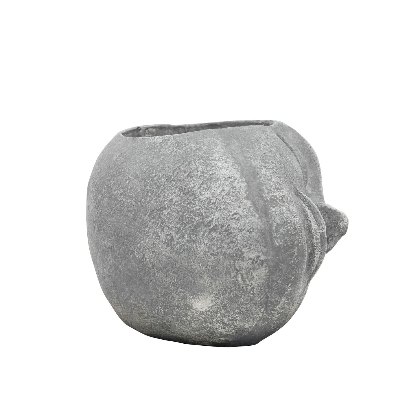 Resin, 14" Face Planter, Bluish Gray