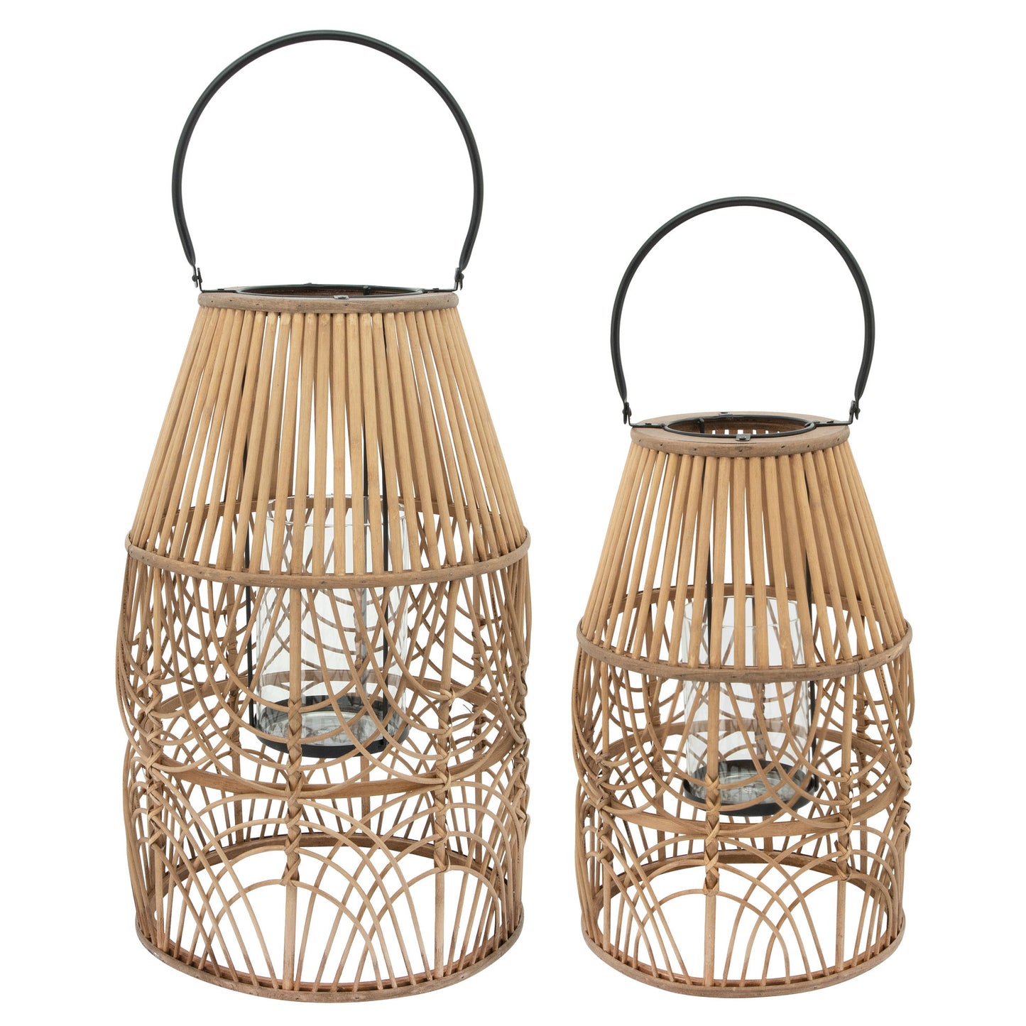 Wicker 17"h Lantern Natural