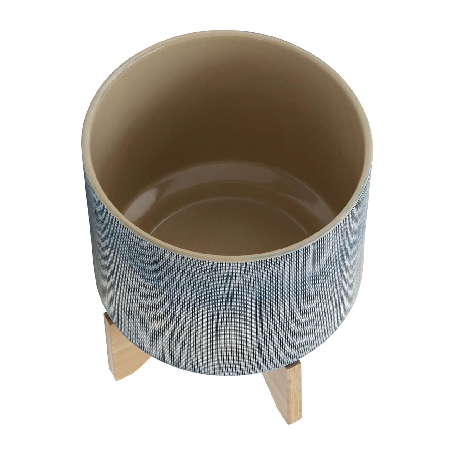 10" Mesh Planter W/ Stand, Blue