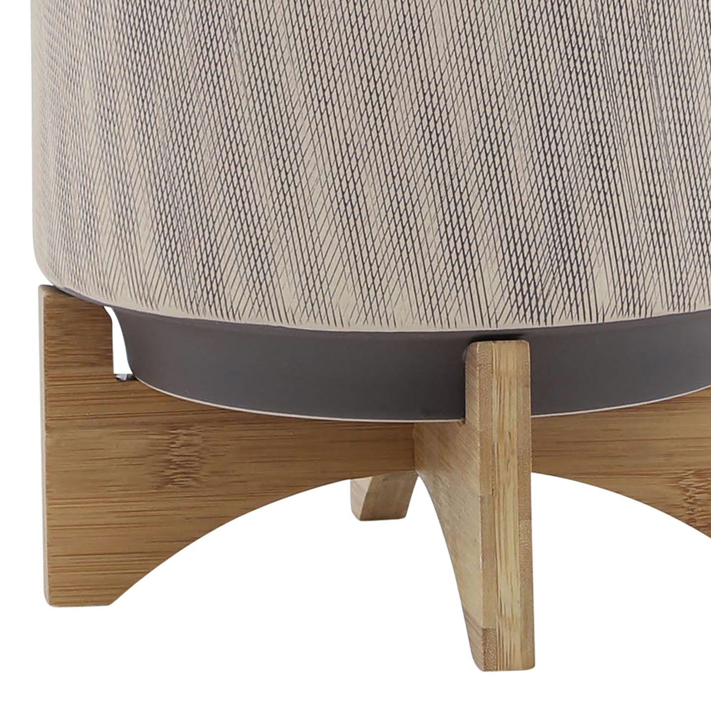 10" Mesh Planter W/ Stand, Tan
