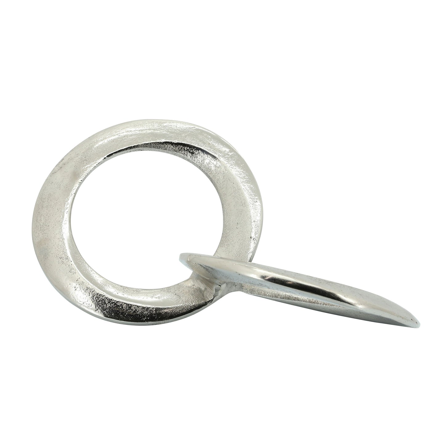 Metal 12" Circle Links, Silver