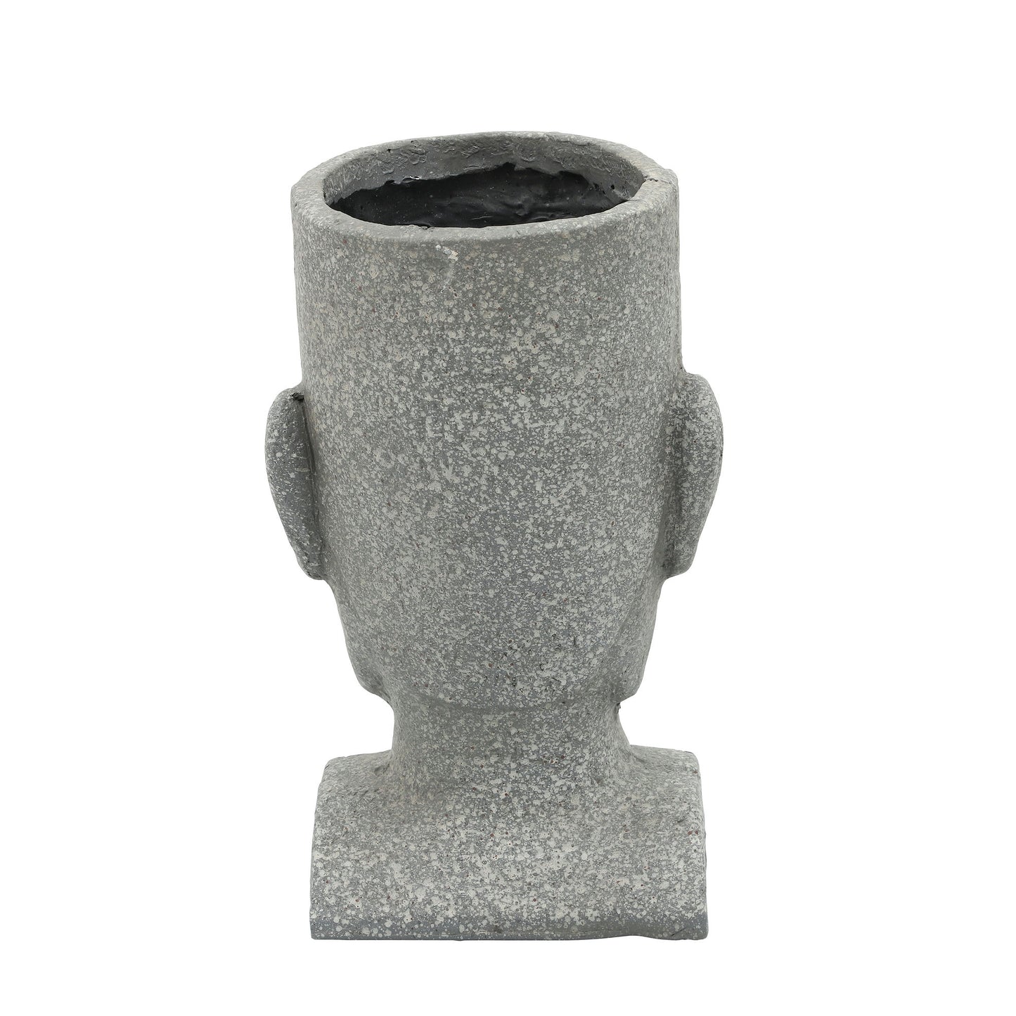 Resin, 10" Head Planter, Gray