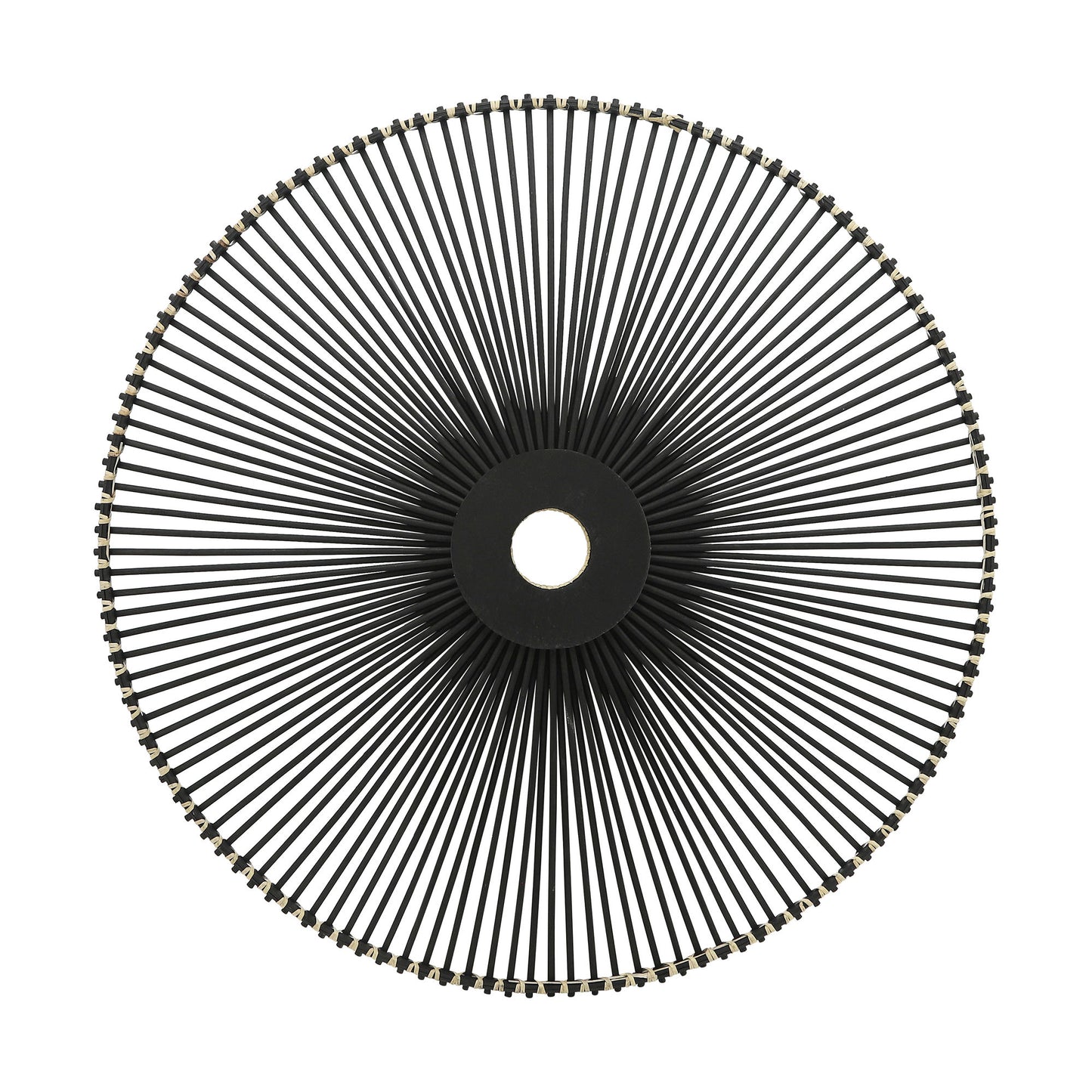 Wicker, 36", Wall Accent, Black