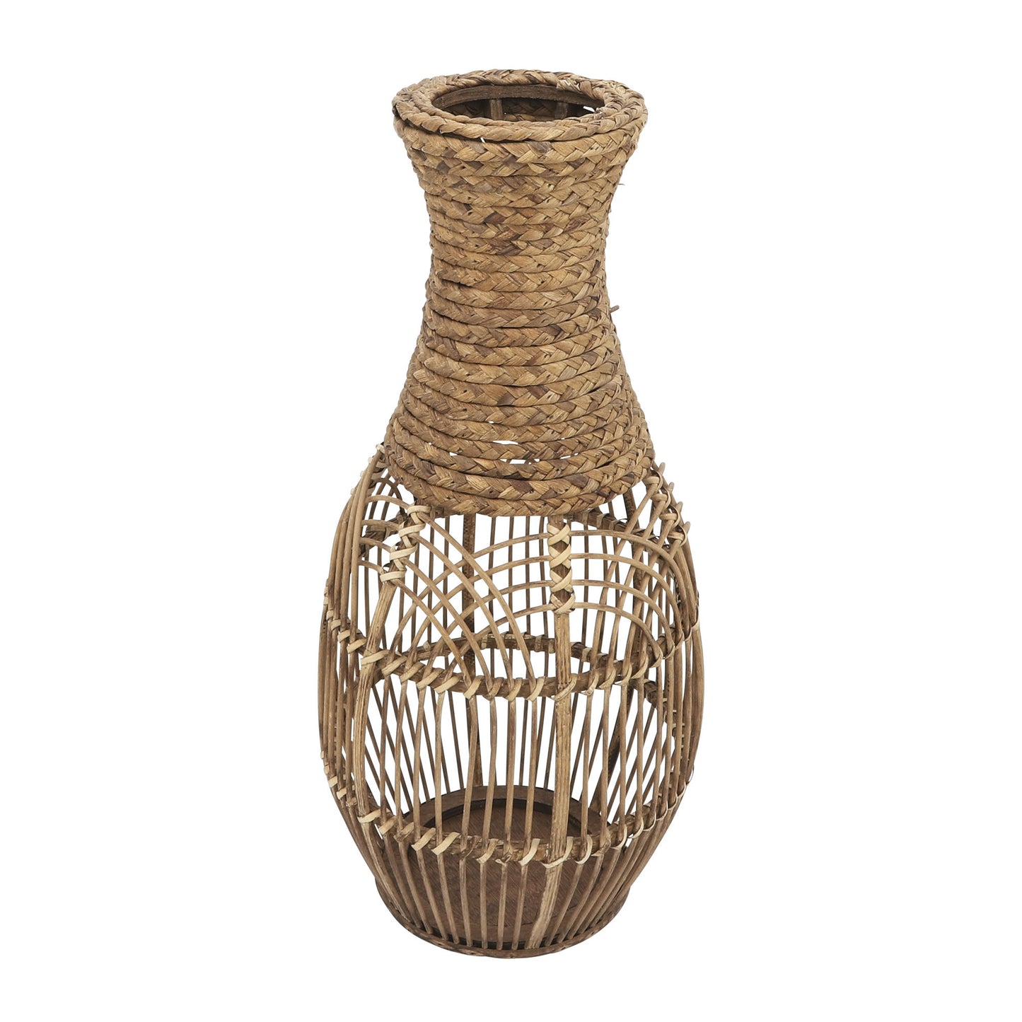 26"h Wicker Vase, Brown