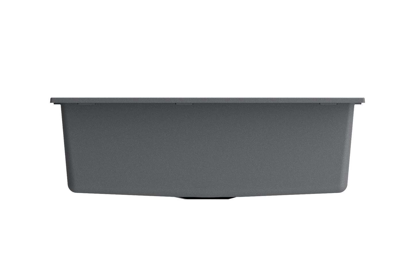 Campino Uno Dual-Mount 27" Single Bowl Granite Kitchen Sink in Concrete Gray
