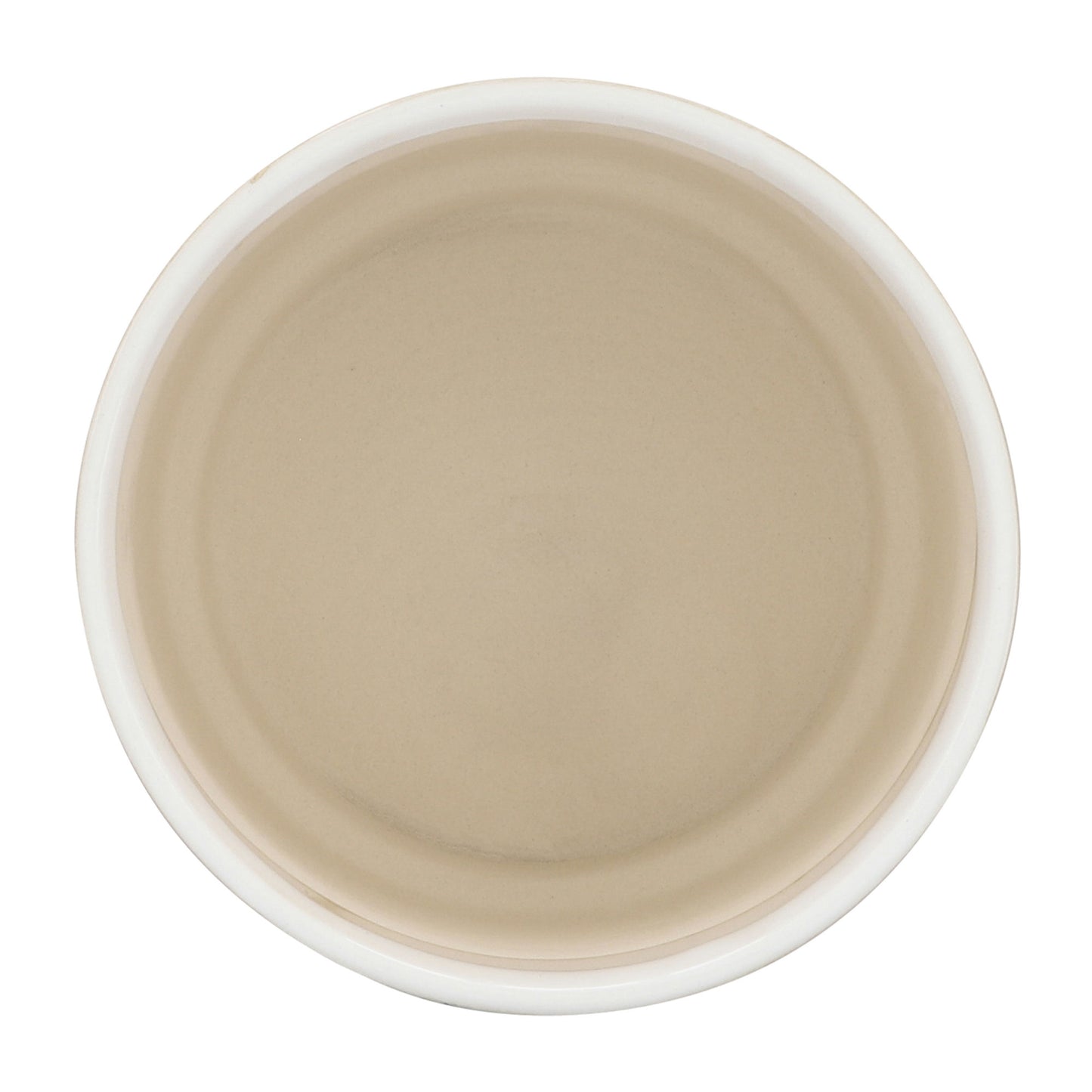 Cer, 7" Circles Planter On Stand, White