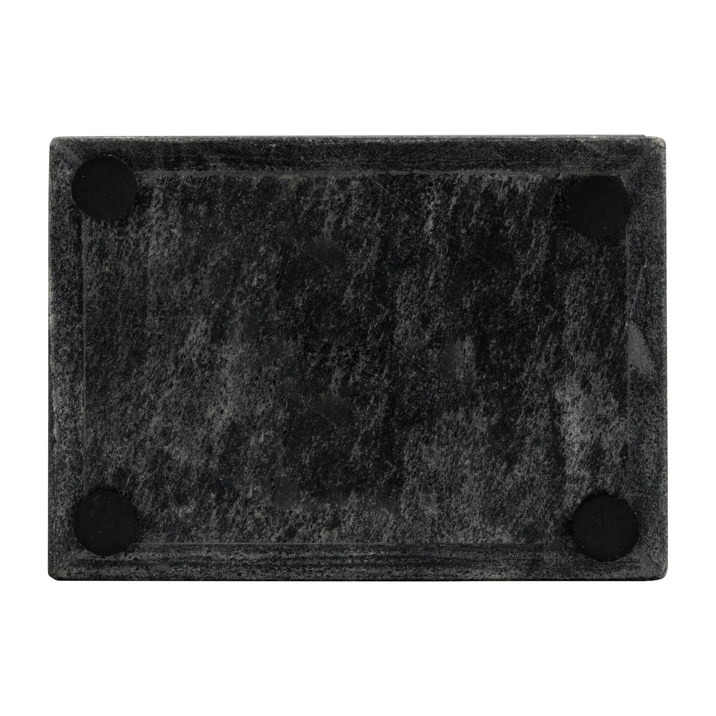 Marble, 7x5 Rectangular Box - Knob, Black
