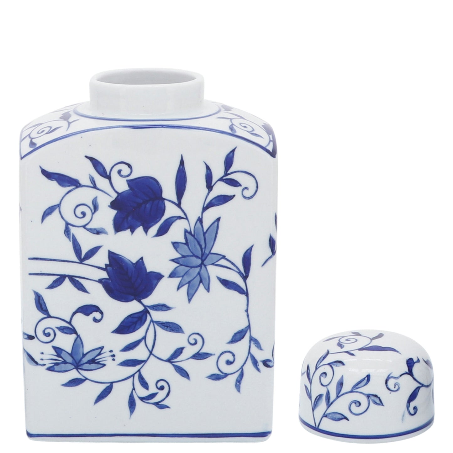 Cer, 9" Rectangular Jar, Blue