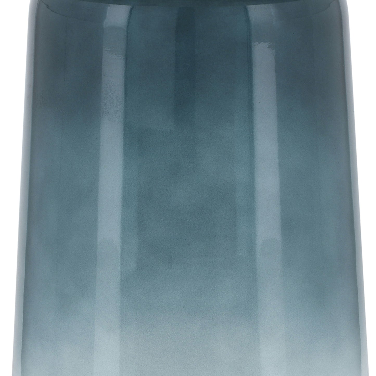 Marble Top, 22"h Side Table Gls Base, Blue