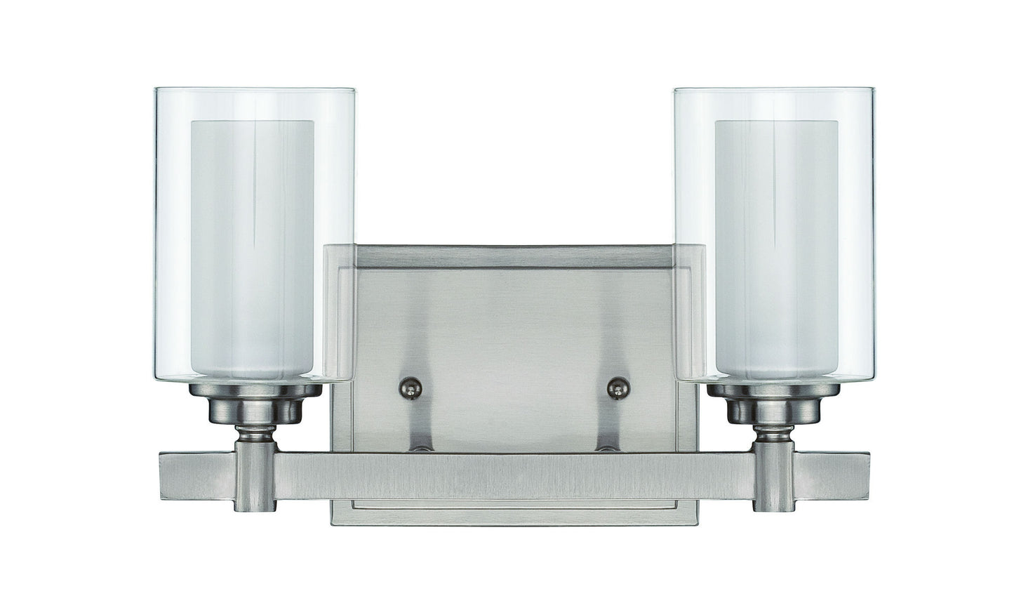 Celeste 2 Light Vanity in Brushed Polished Nickel