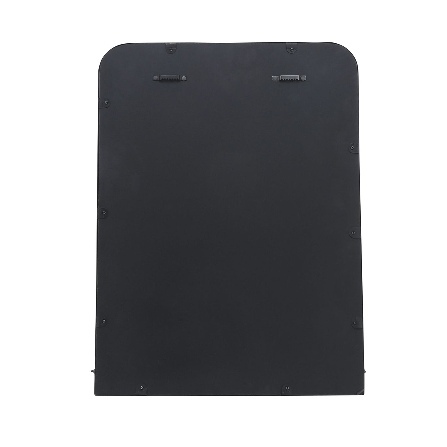 Metal, 18x24 Mirror W/ Folding Shelf, Black/brown