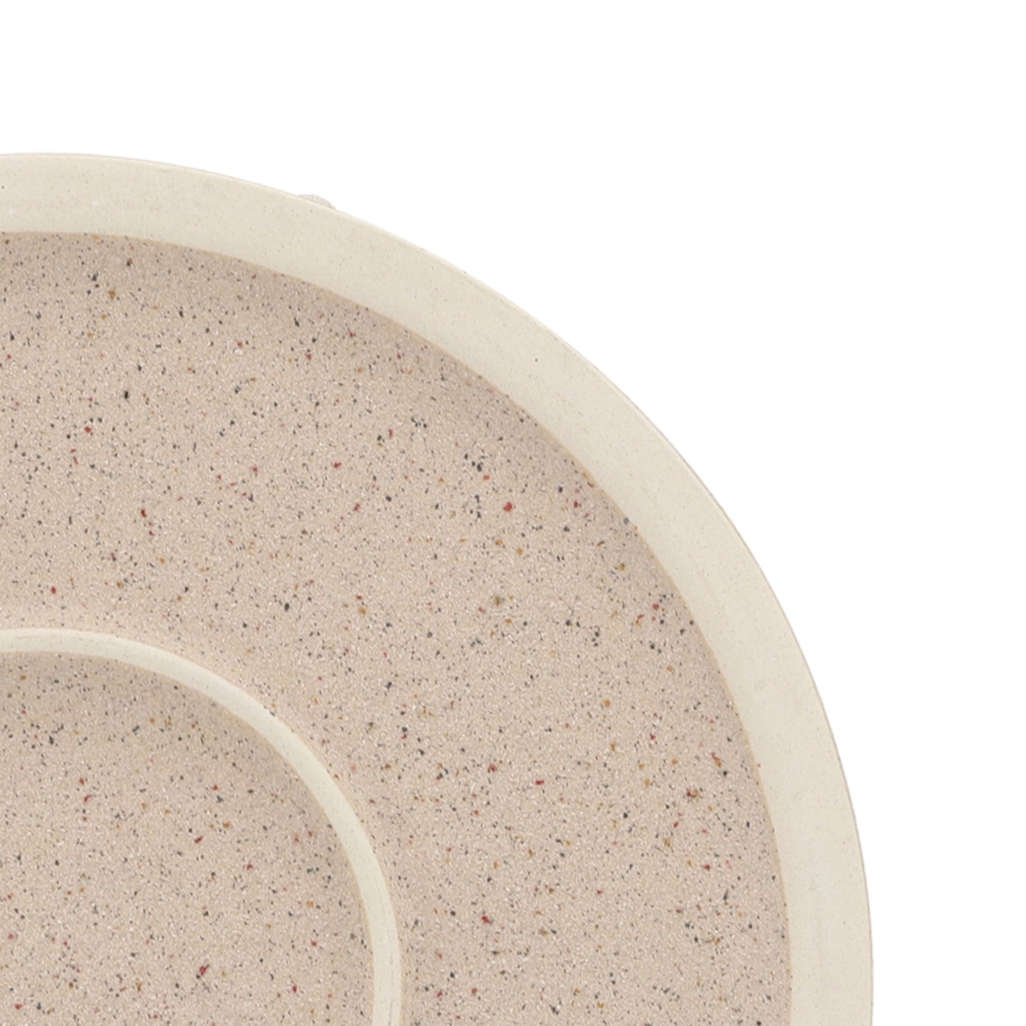 Cer, S/2 7/10"d Planters W/ Saucer, Tan