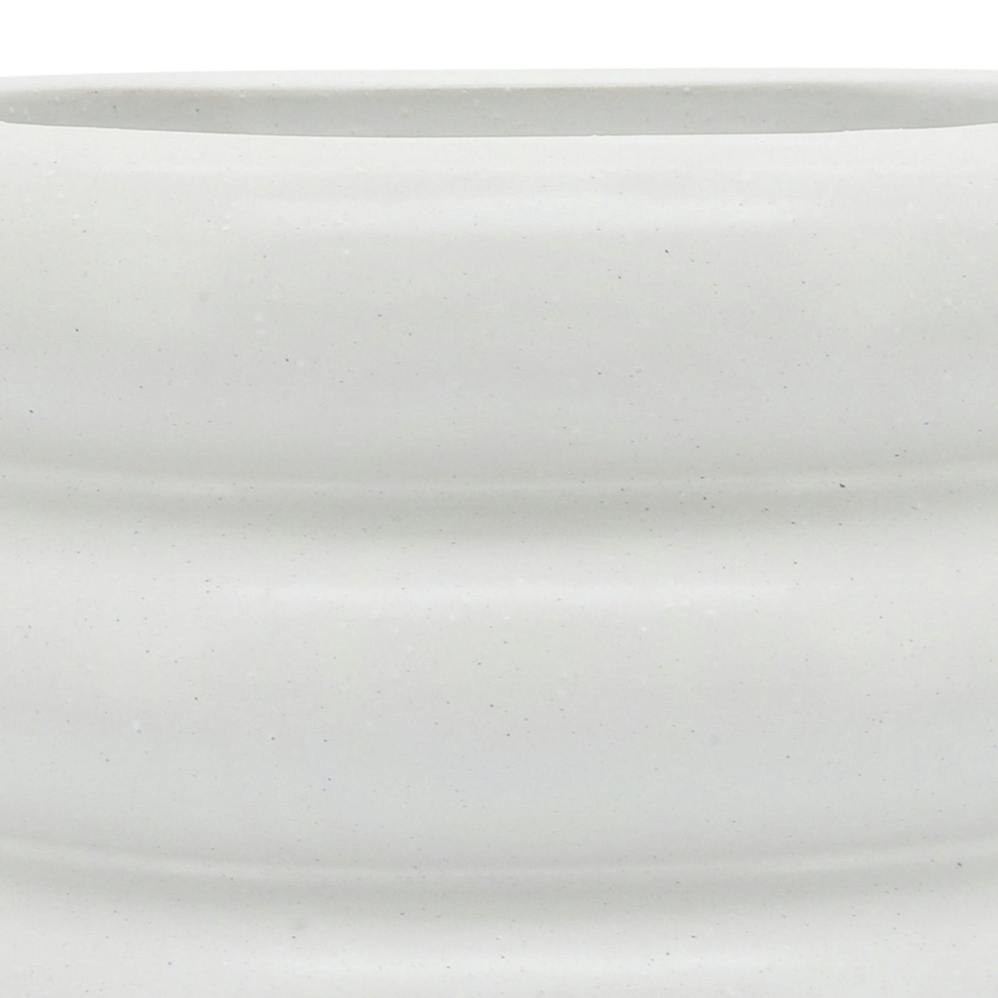 Cer, 10" Bibendum Planter, White