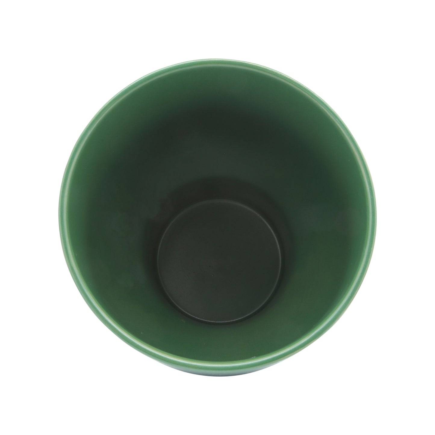 Cer, 10" Mushroom Planter, Olive