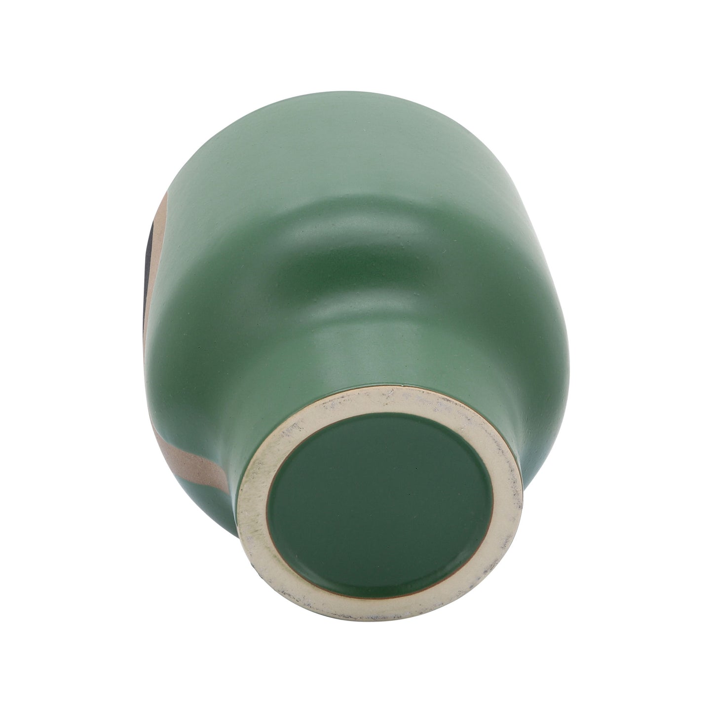 Cer, 10" Mushroom Planter, Olive