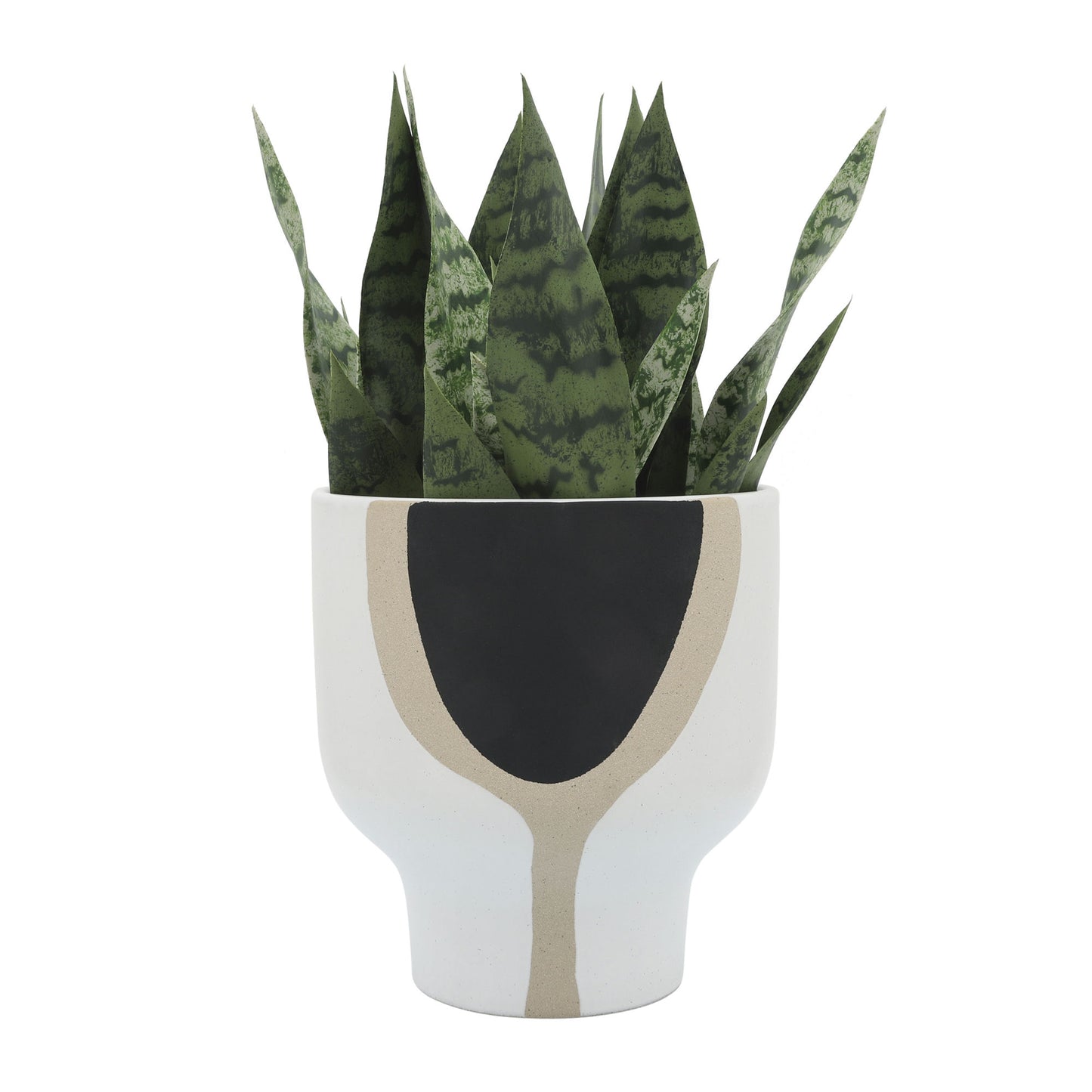 Cer, 10" Mushroom Planter, White