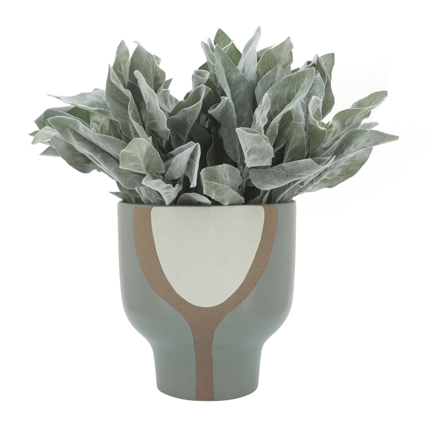 Cer, 10" Mushroom Planter, Mint