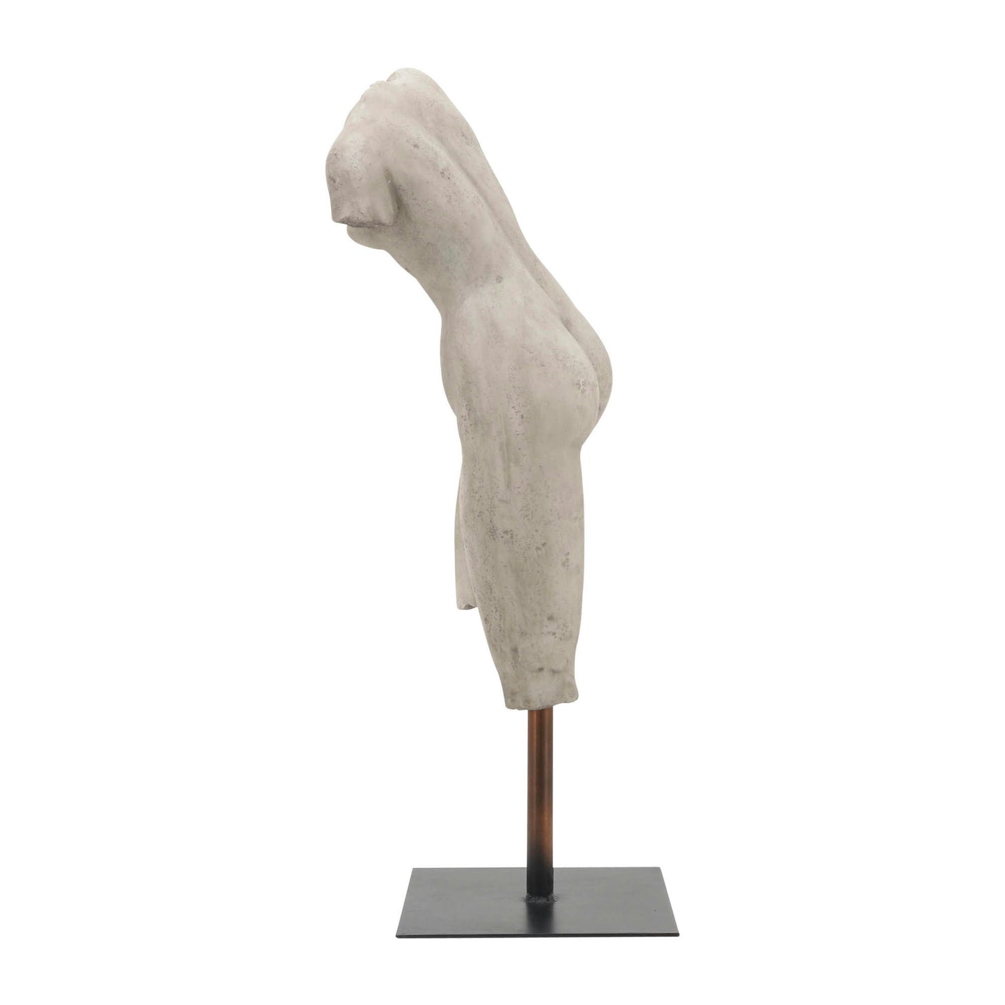 Resin, 26"h Torso, Gray Kd
