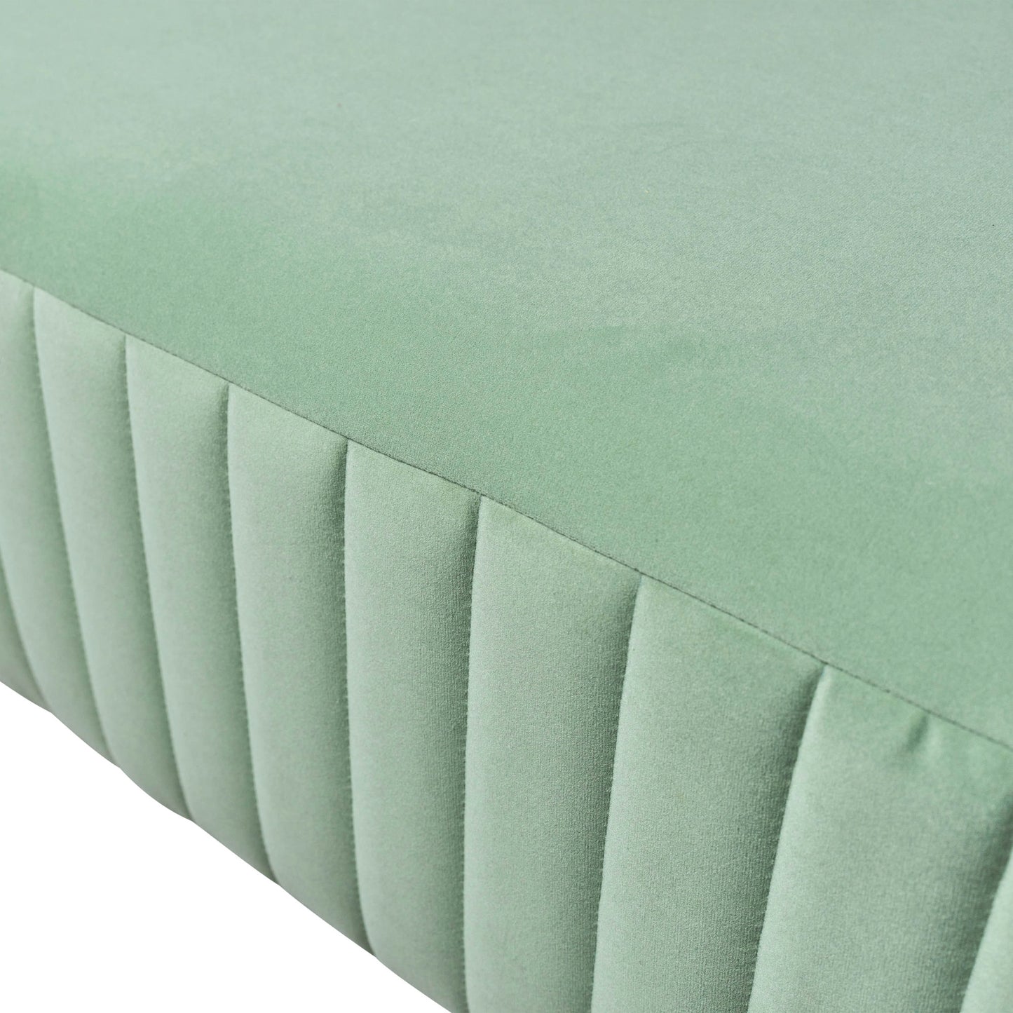 Square Ottoman - Green Kd