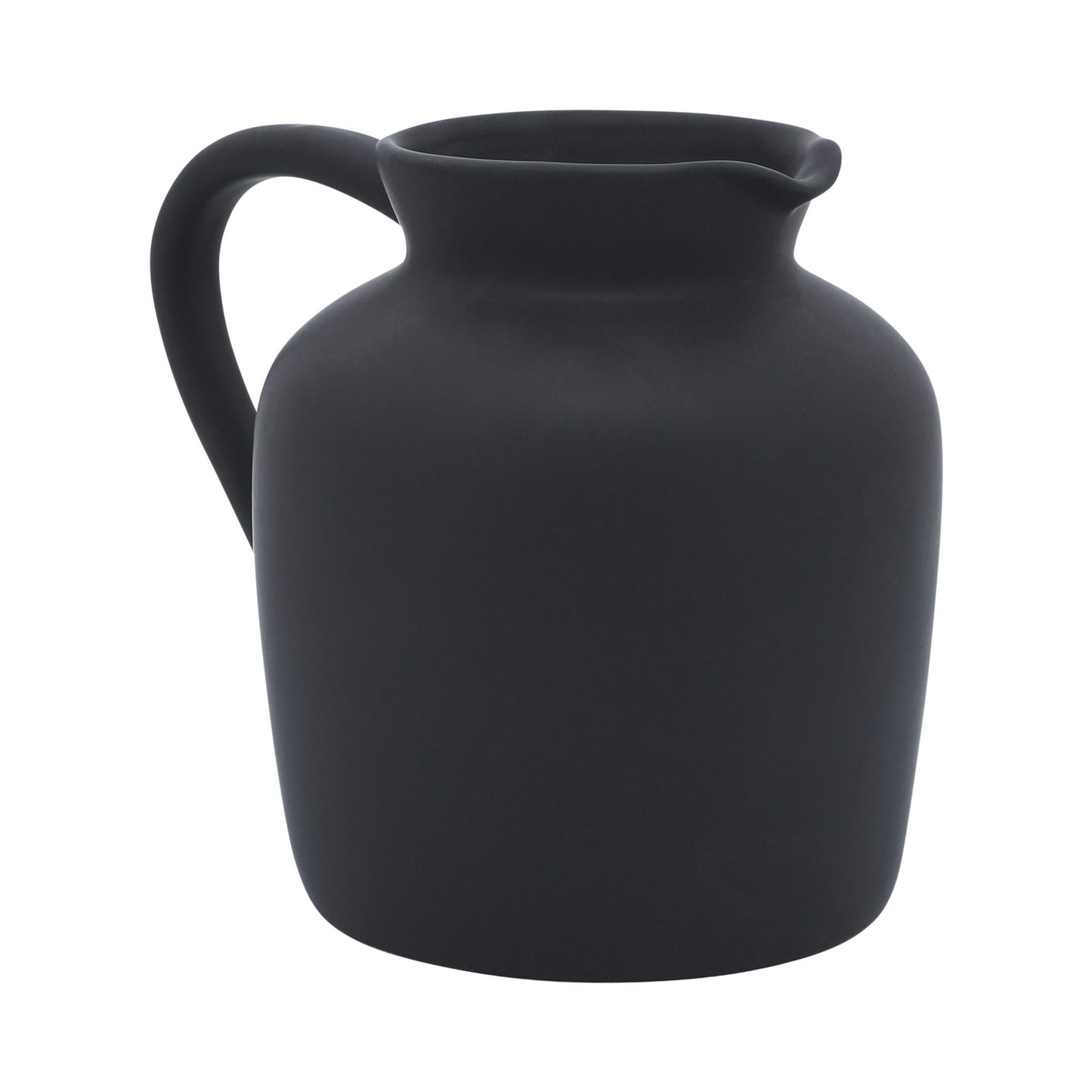 Cer, 5" Pitcher Vase, Black
