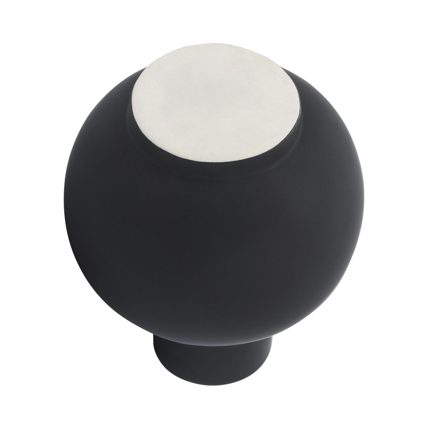 Cer, 8"h Bulbous Vase, Black