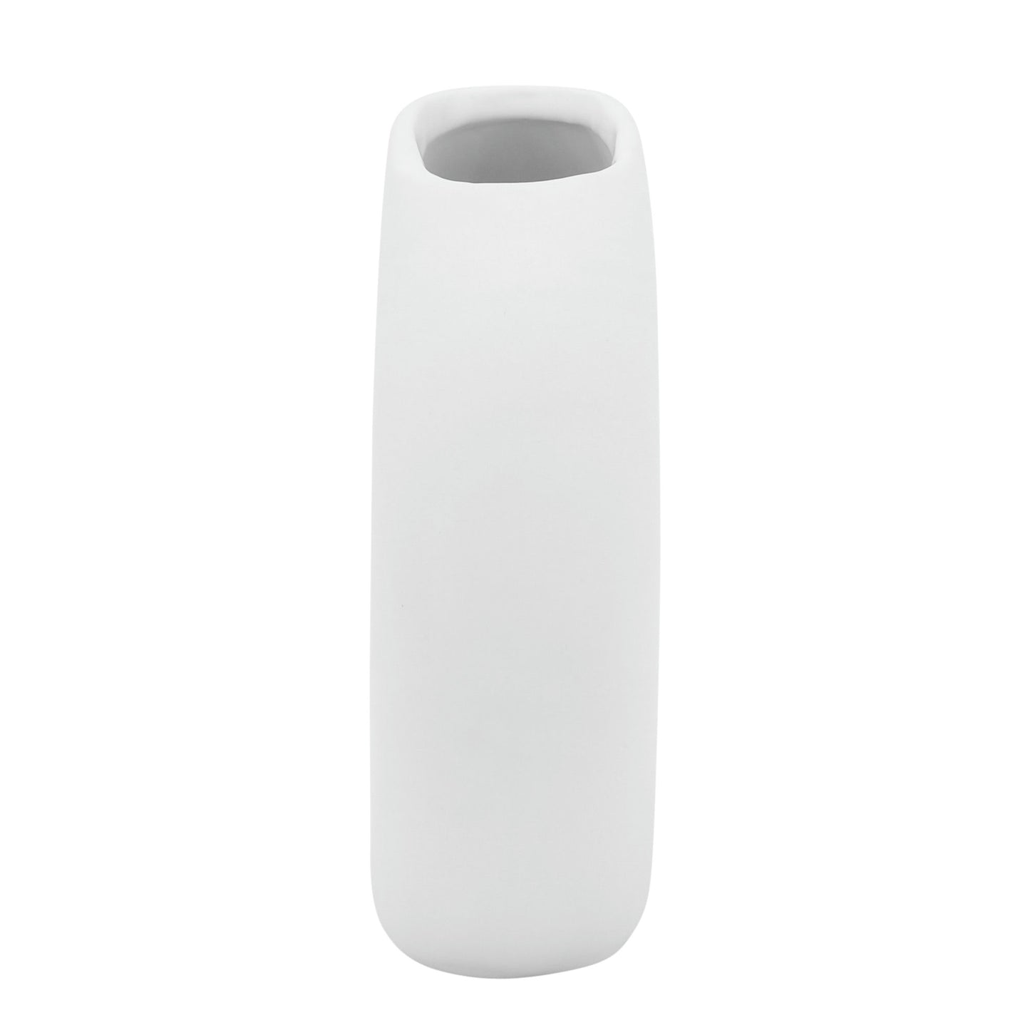 Cer, 5" Donut Vase, White