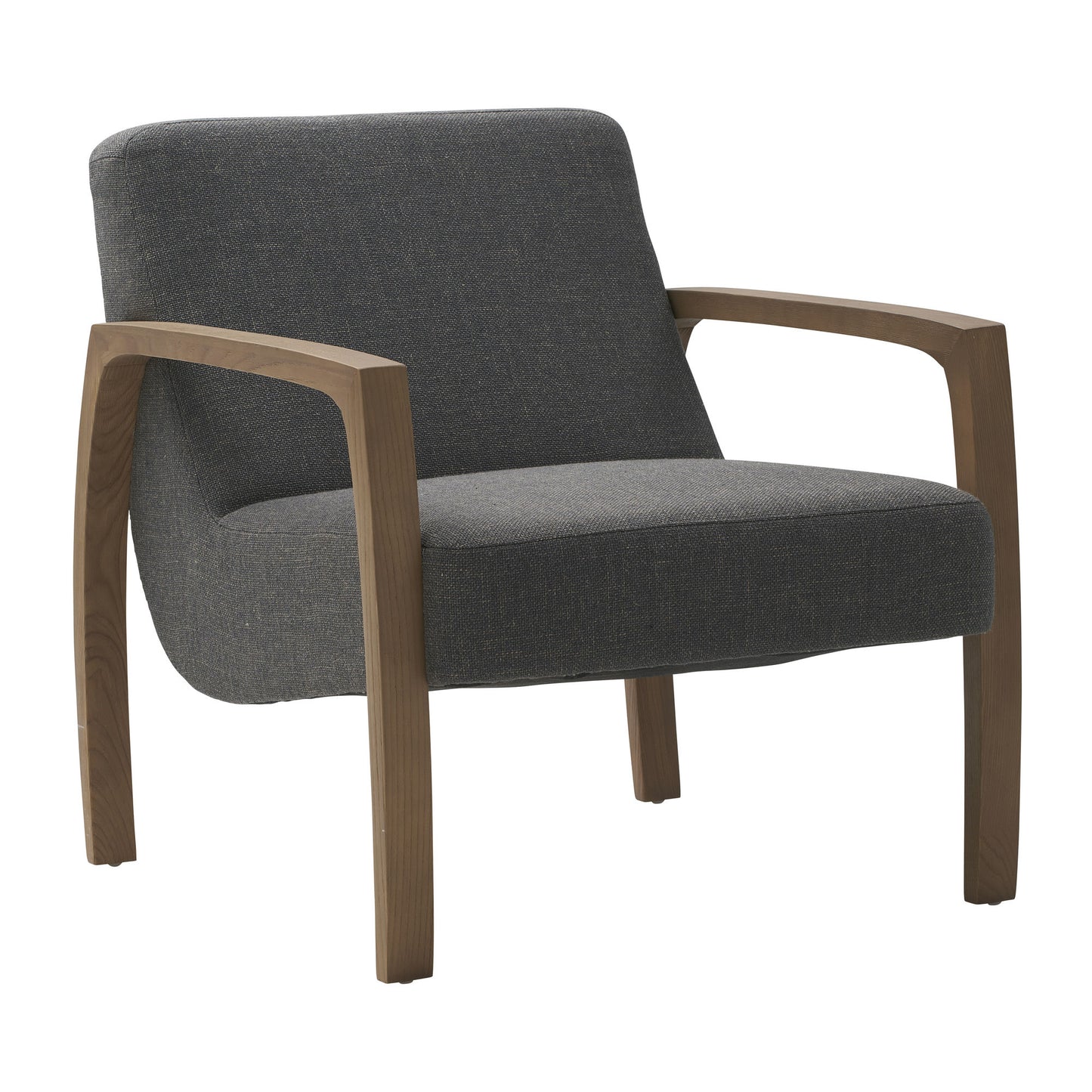 Modern Versatile, Wood Armchair, Gray