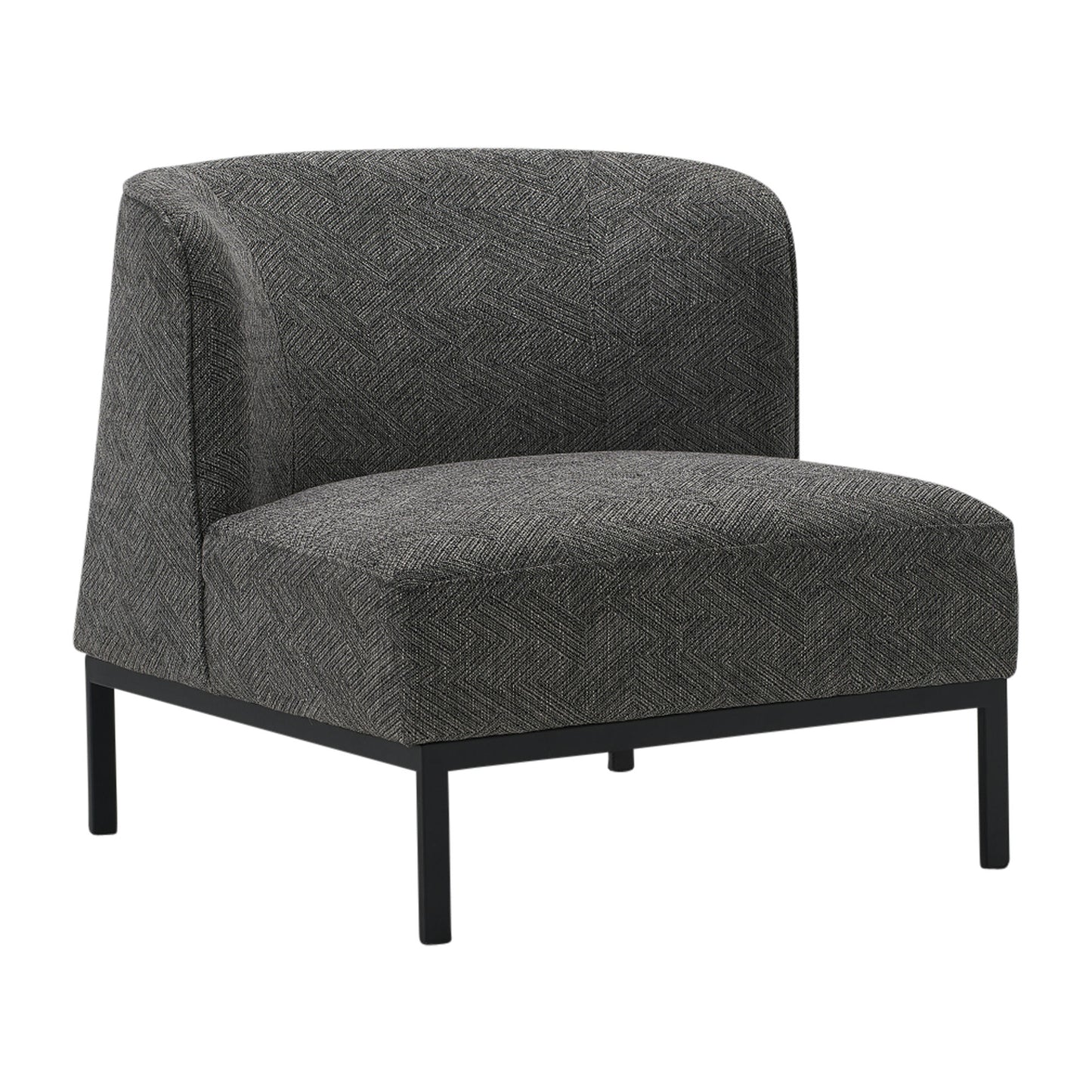 Modern Sliper Chair, Gray
