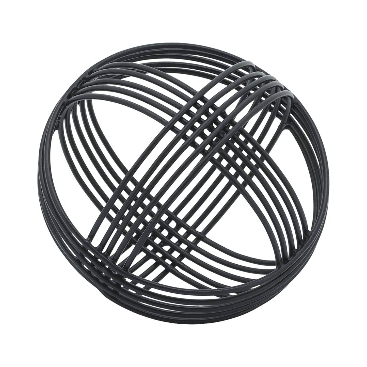 Metal, 6" Orb, Black