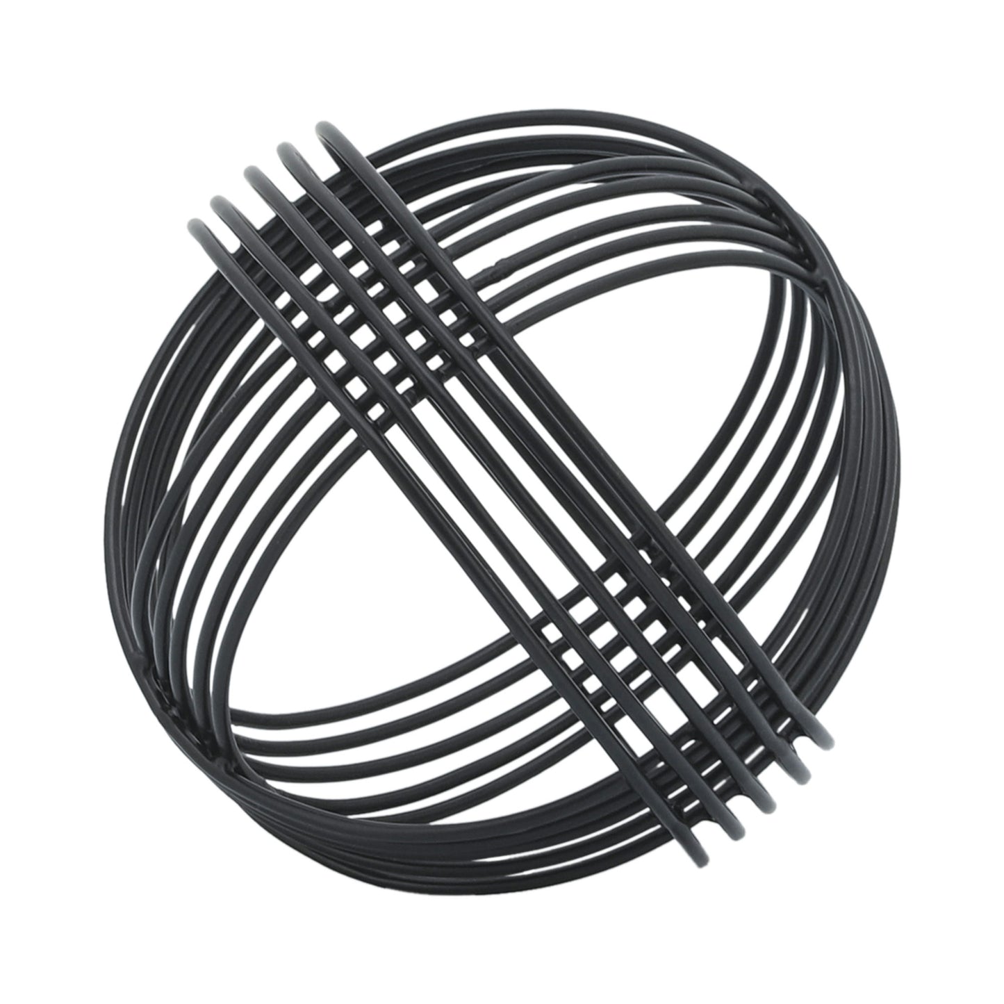 Metal, 6" Orb, Black