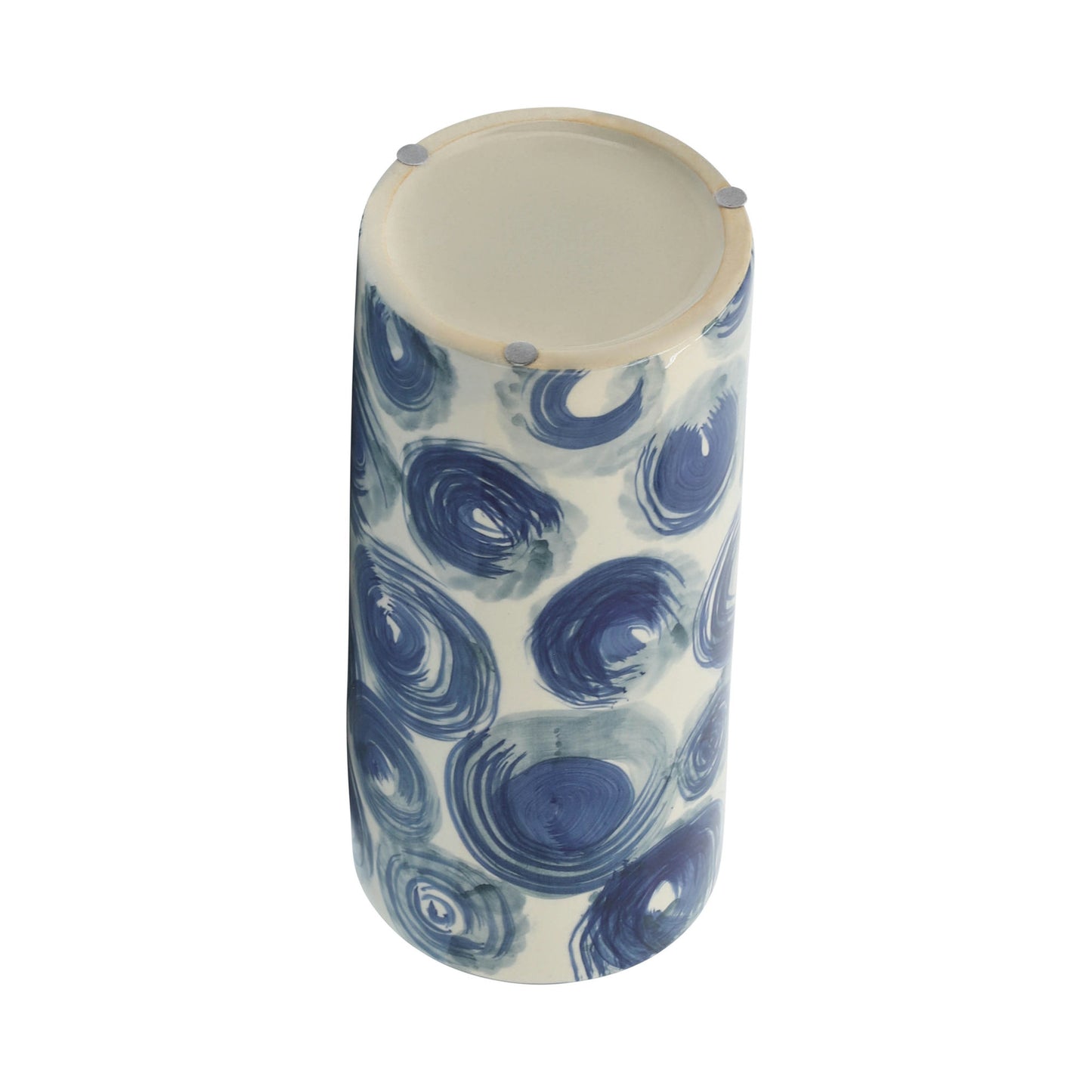 Cer, 12" Cylinder Vase, Blue