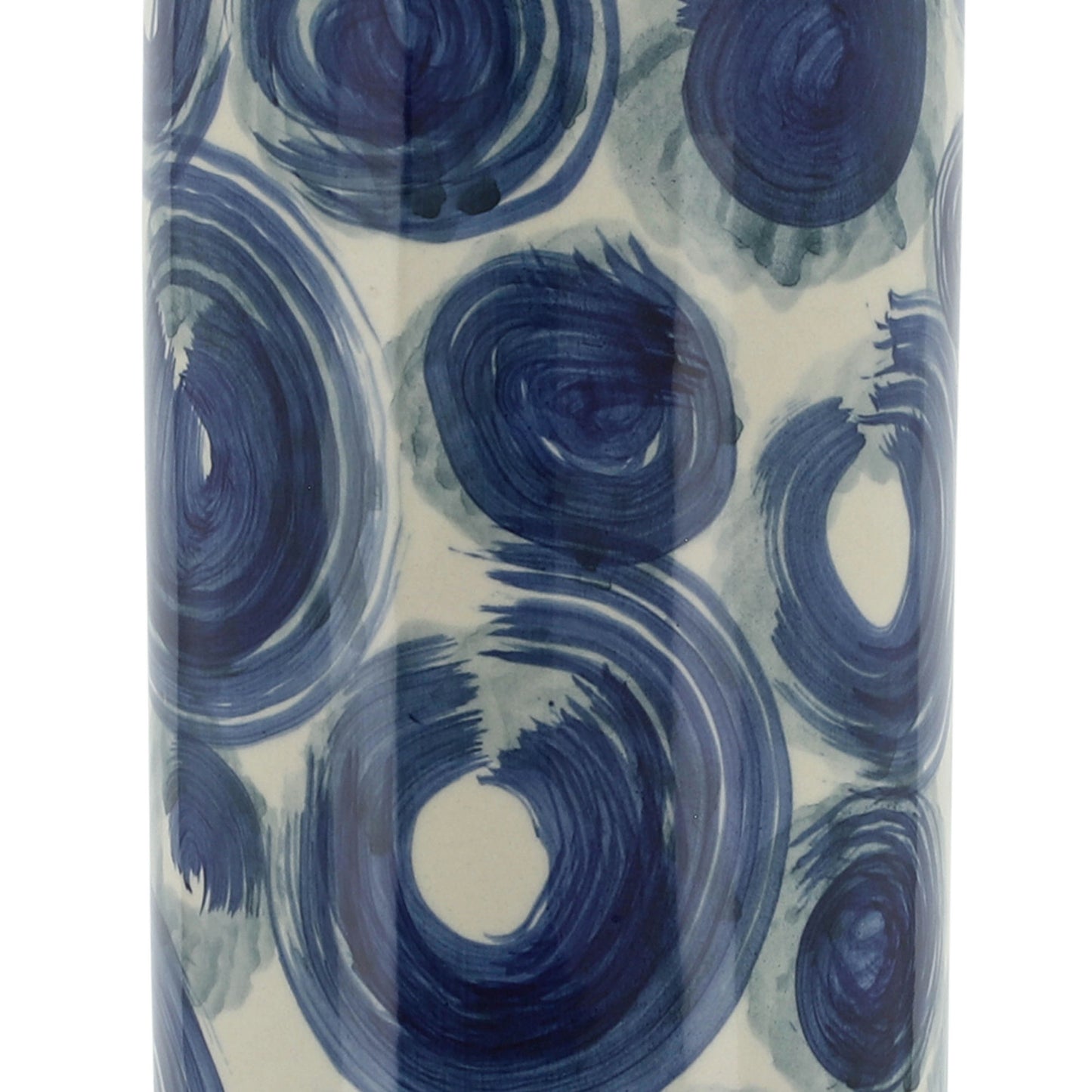 Cer, 12" Cylinder Vase, Blue