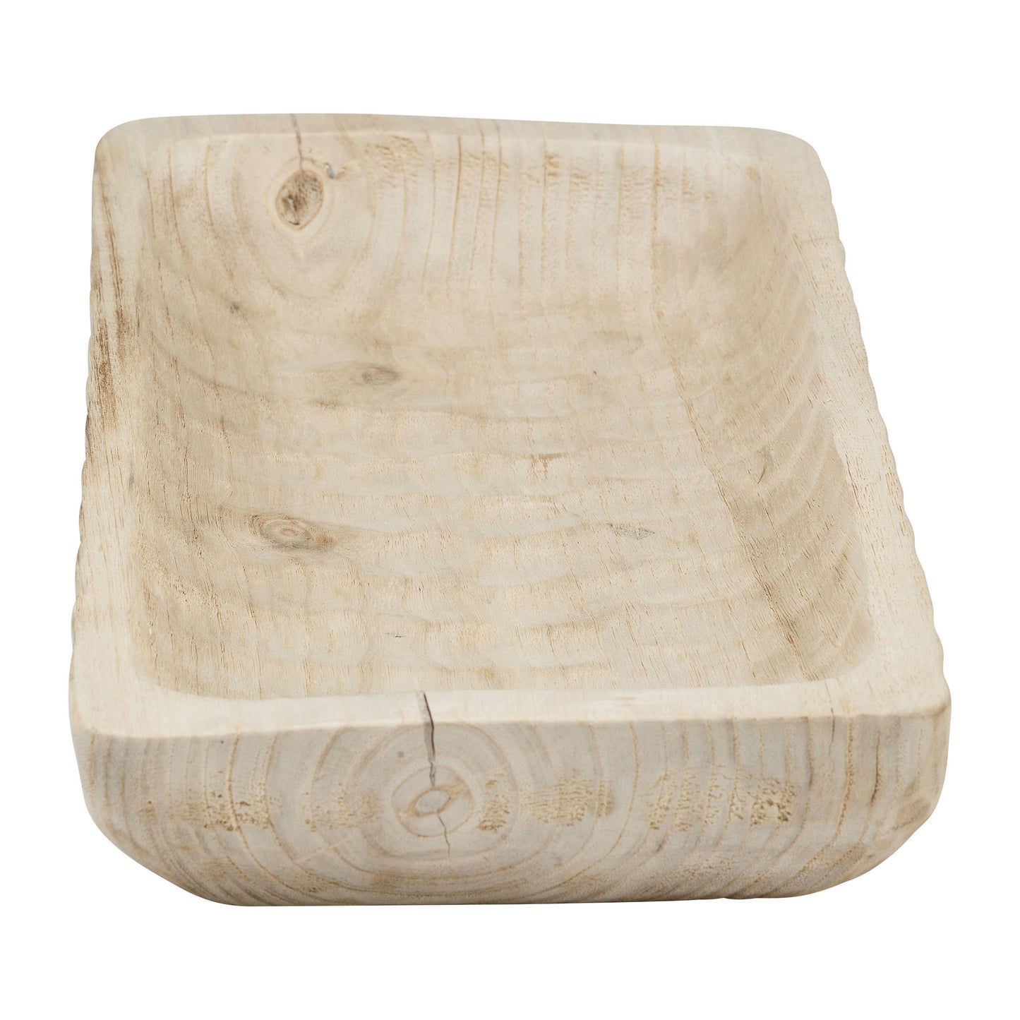Wood, 16" Rectangular Tray, Natural