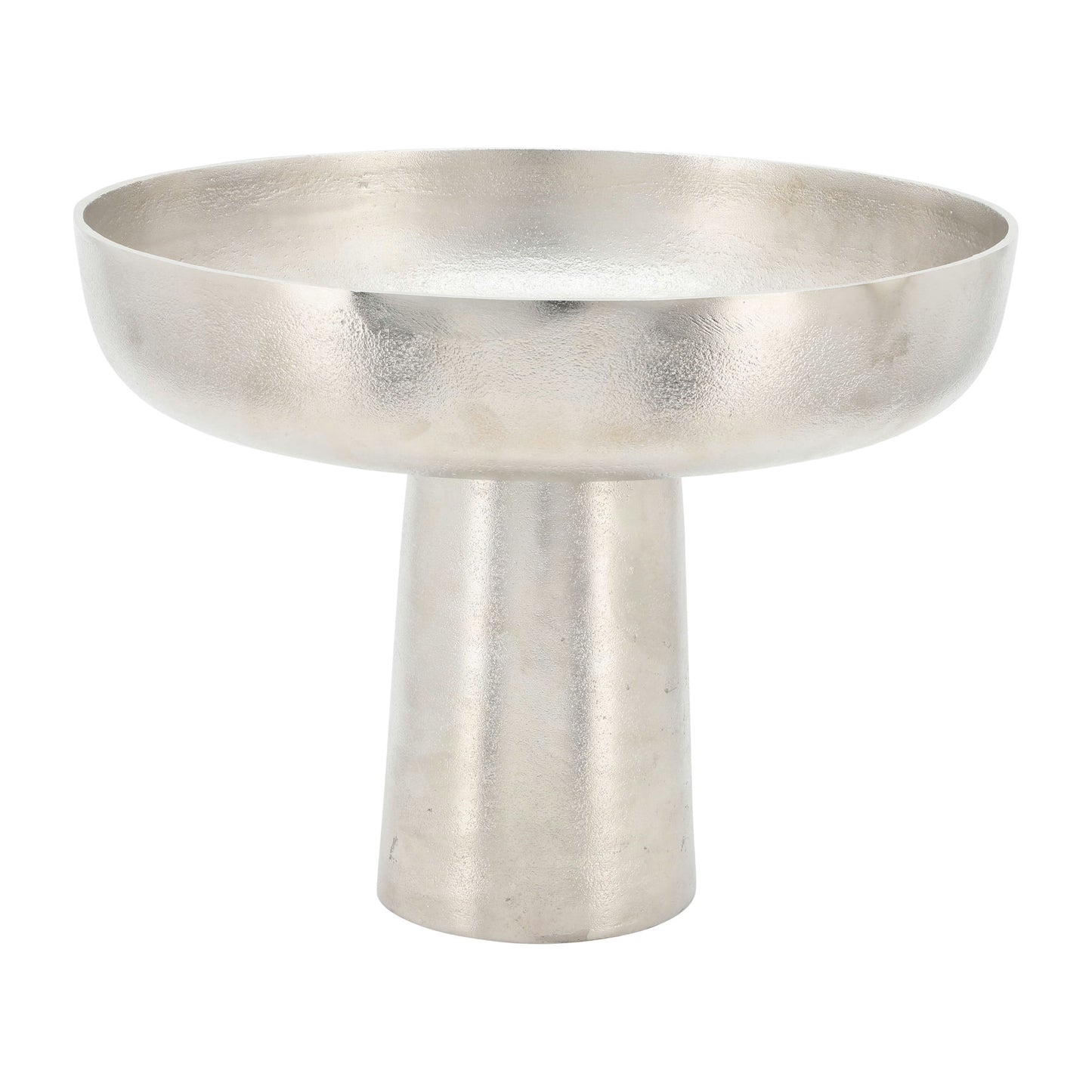 Metal,11" Bowl W/ Stand ,silver