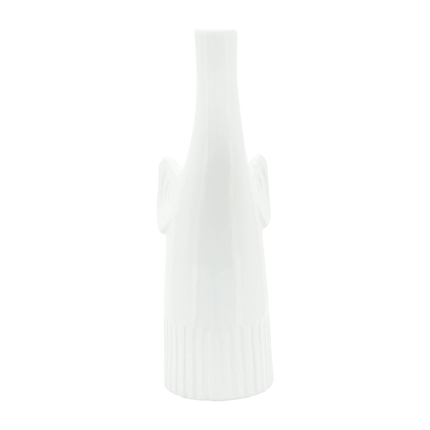 Cer,12"h Elephant Deco,white