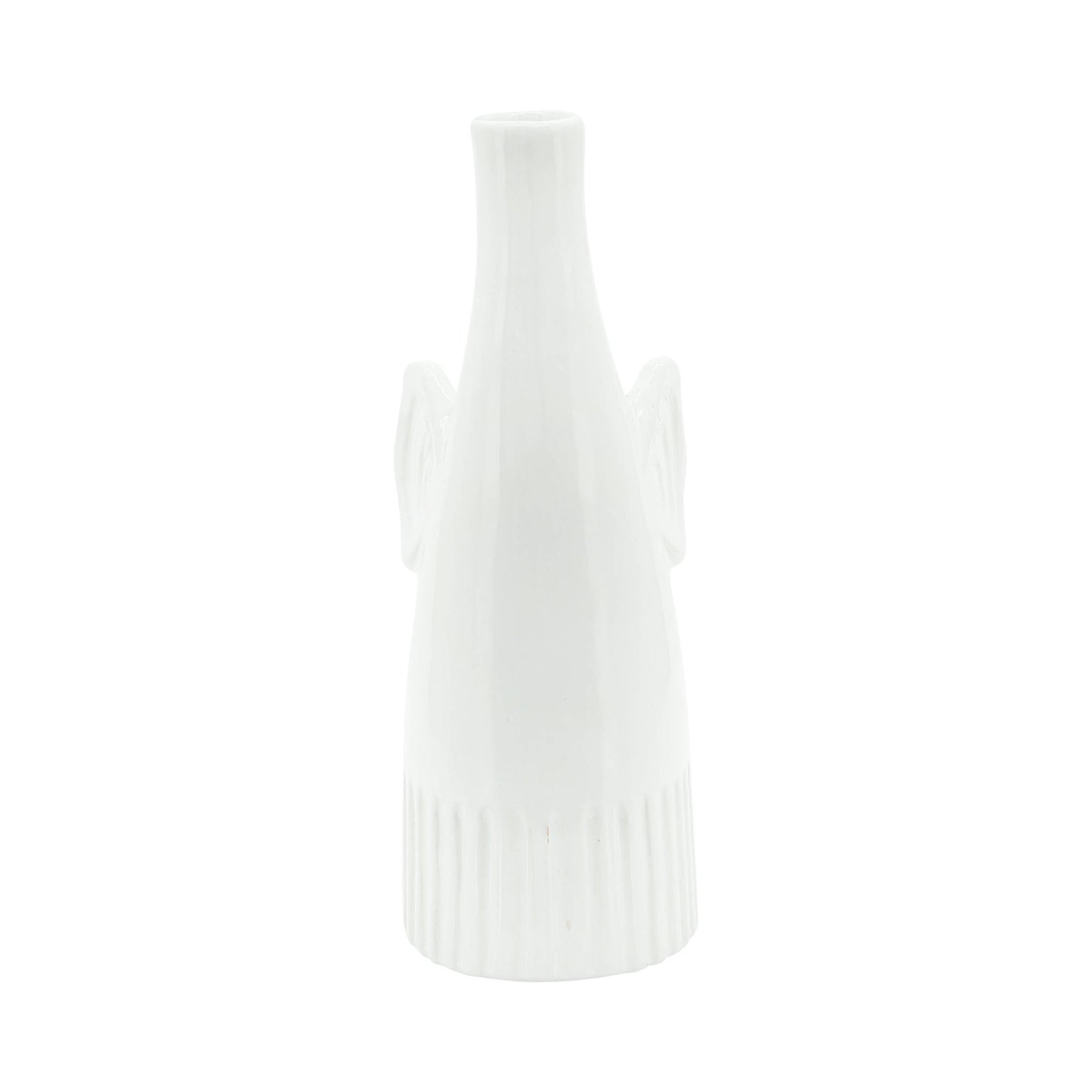 Cer,9",elephant Deco,white