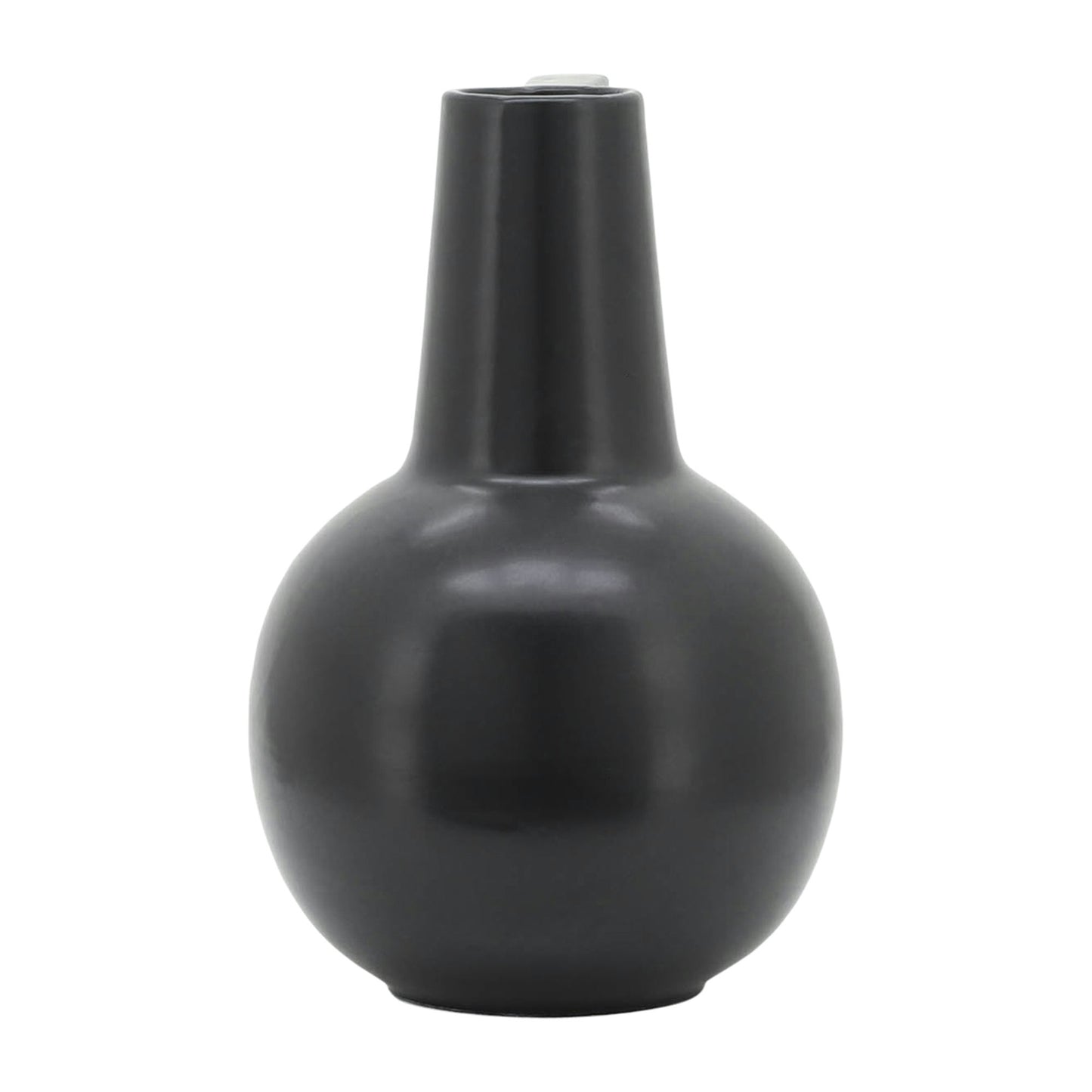 Cer,9",vase,black