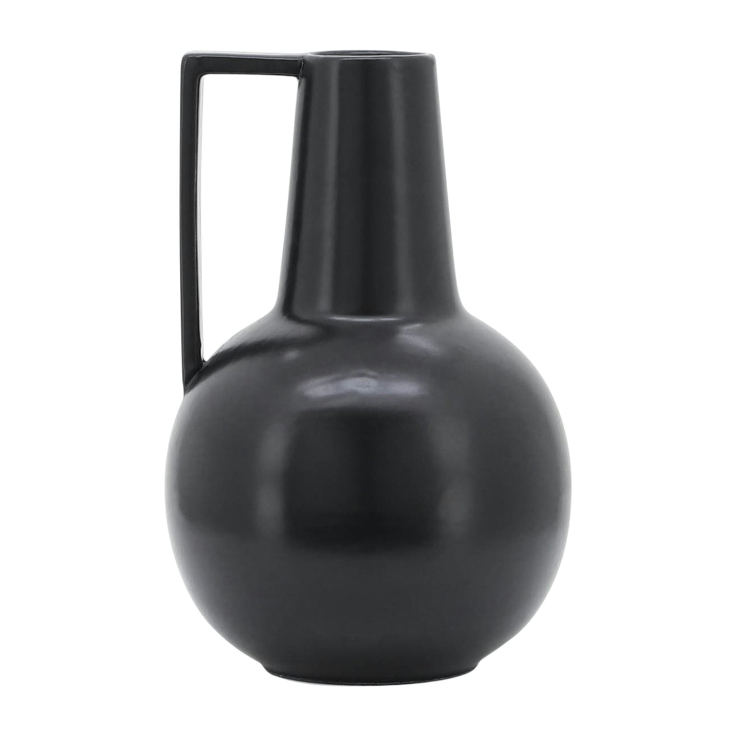 Cer,9",vase,black