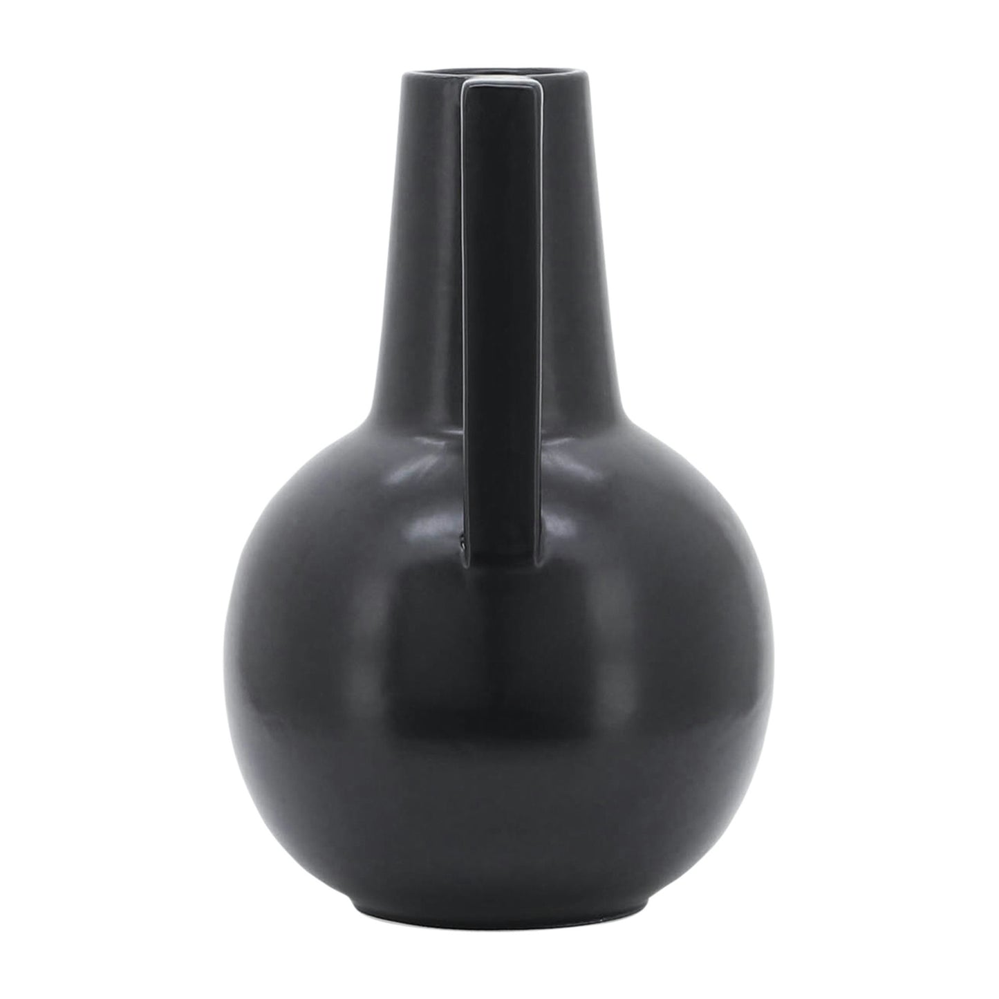 Cer,9",vase,black