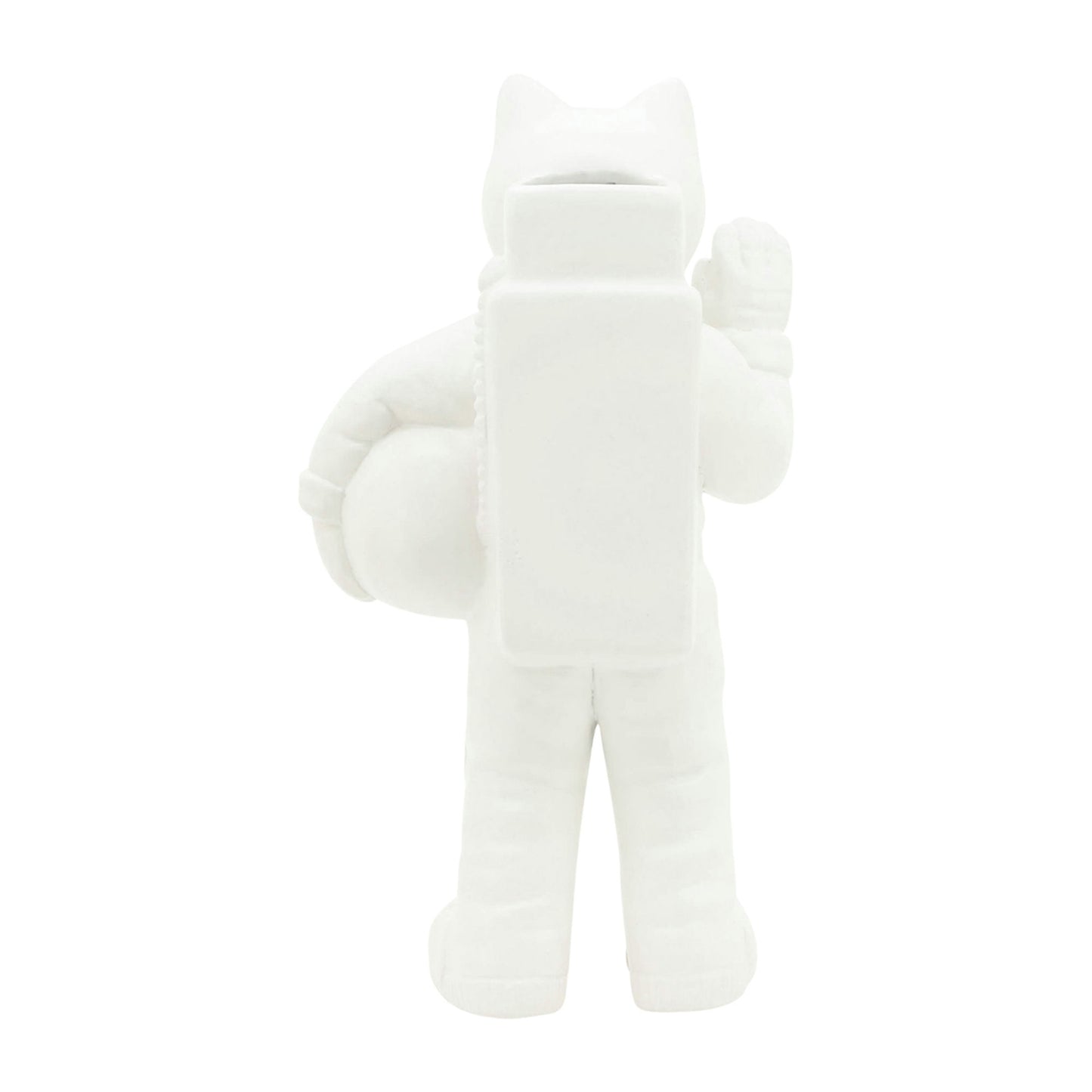 Cer,12",astro Cat Deco,white/gold