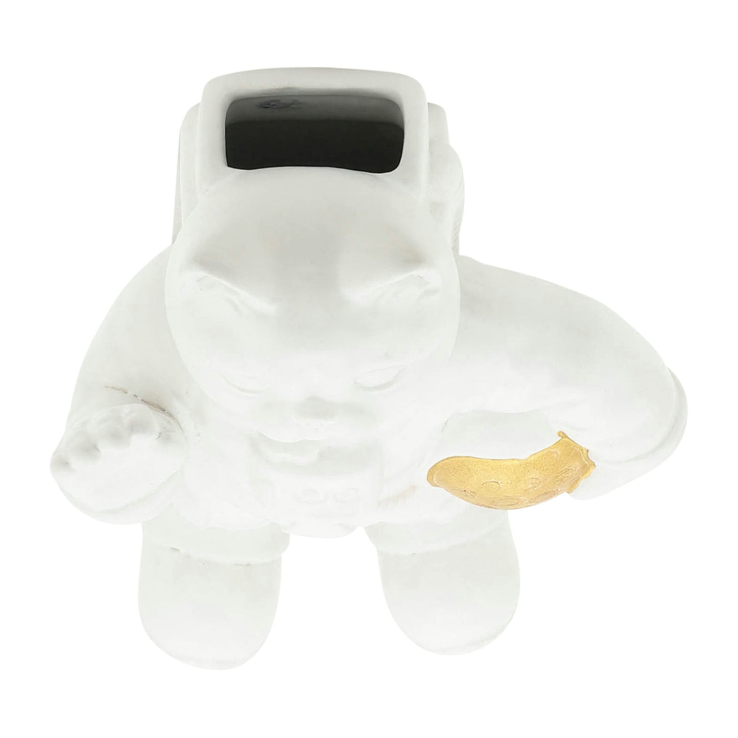 Cer,12",astro Cat Deco,white/gold