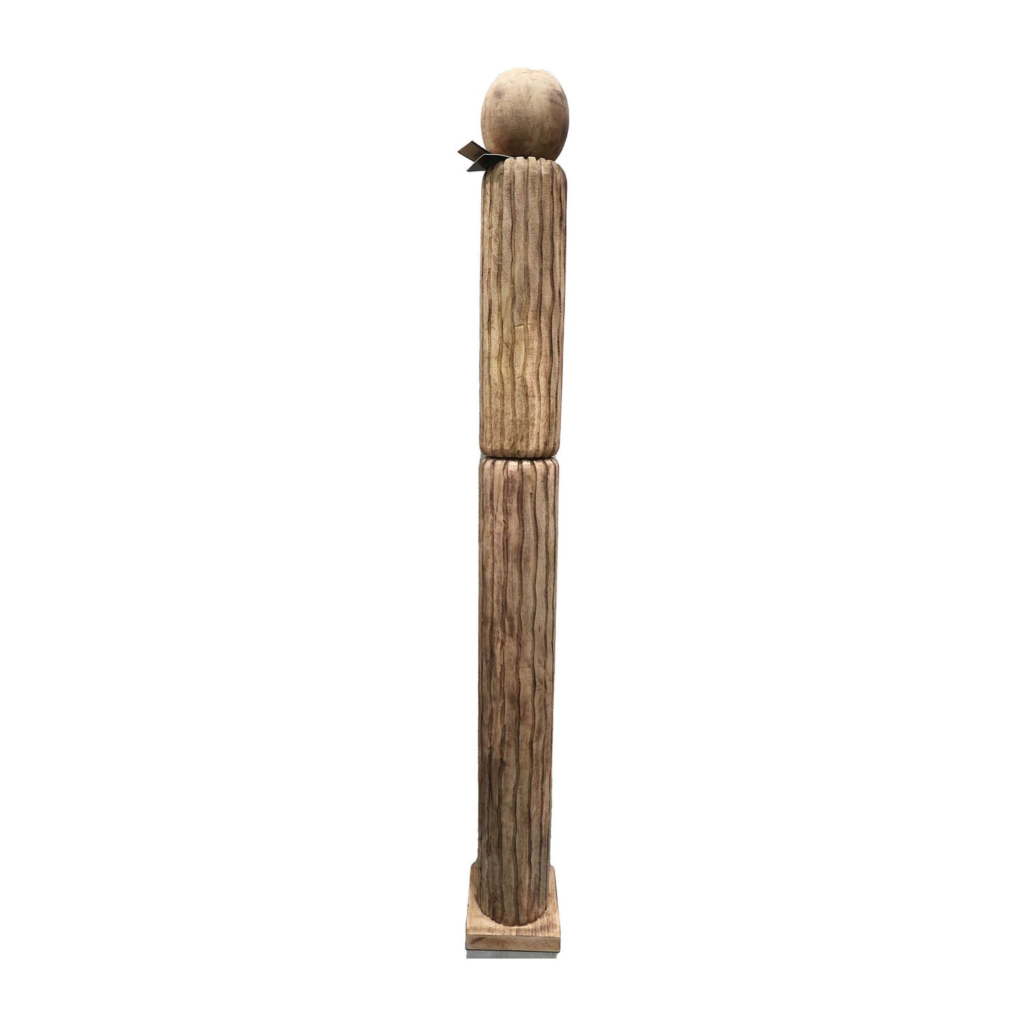 Wood, 60" Totem Pillar, Brown