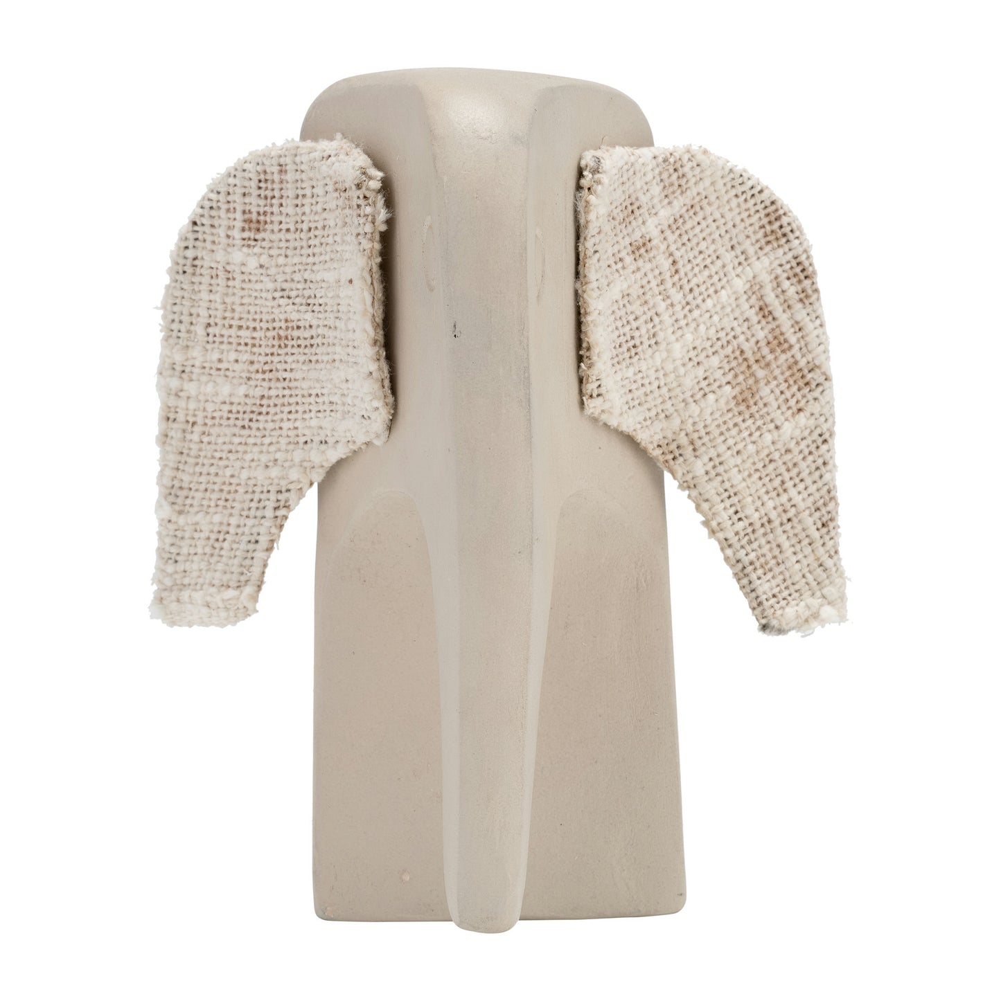Ecomix, 8"h Elephant - Fabric Detail, Ivory