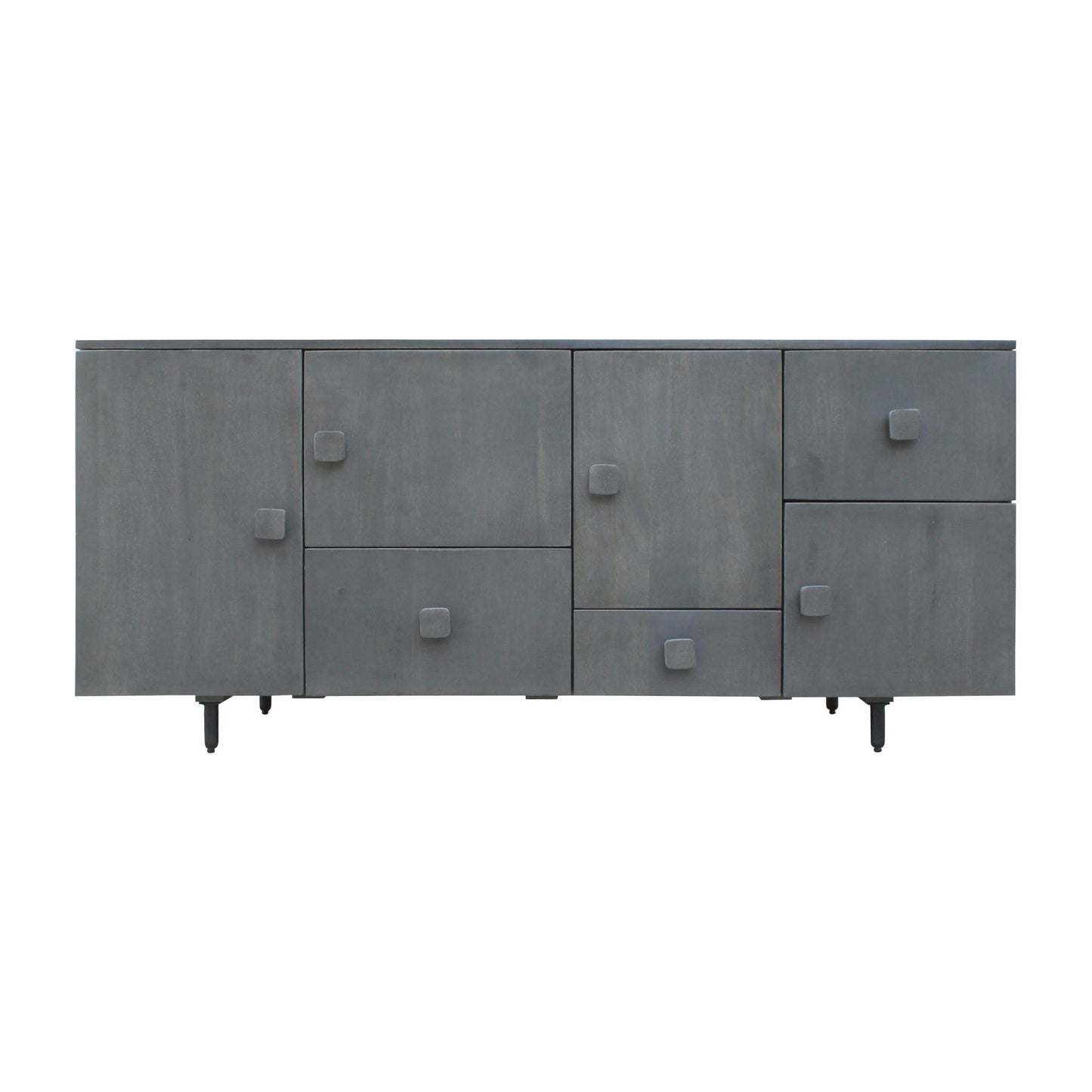Wood, 63"l Sideboard, Gray Wash